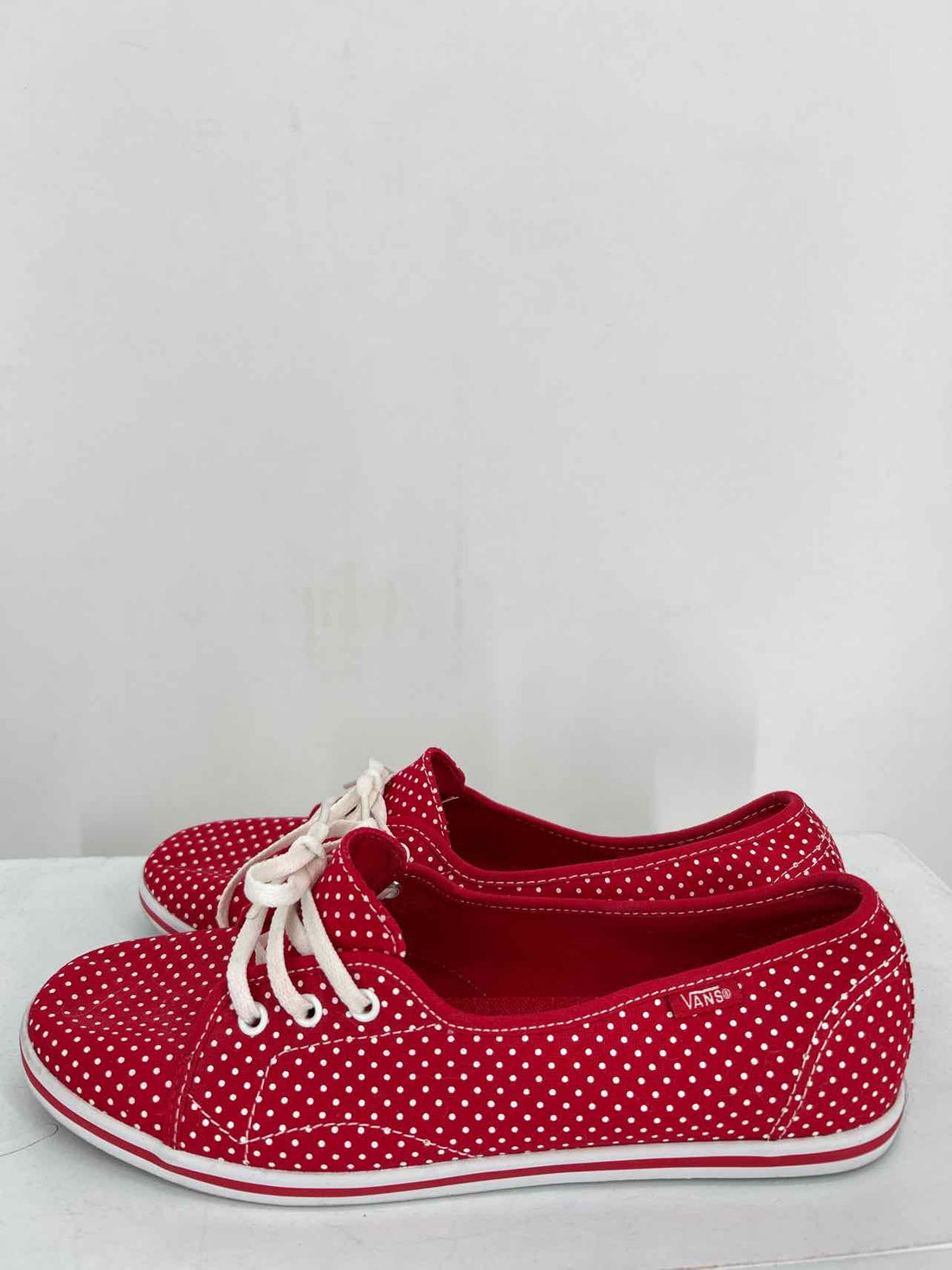 Vans Women Size 9 Red & White Polkadot Sneakers
