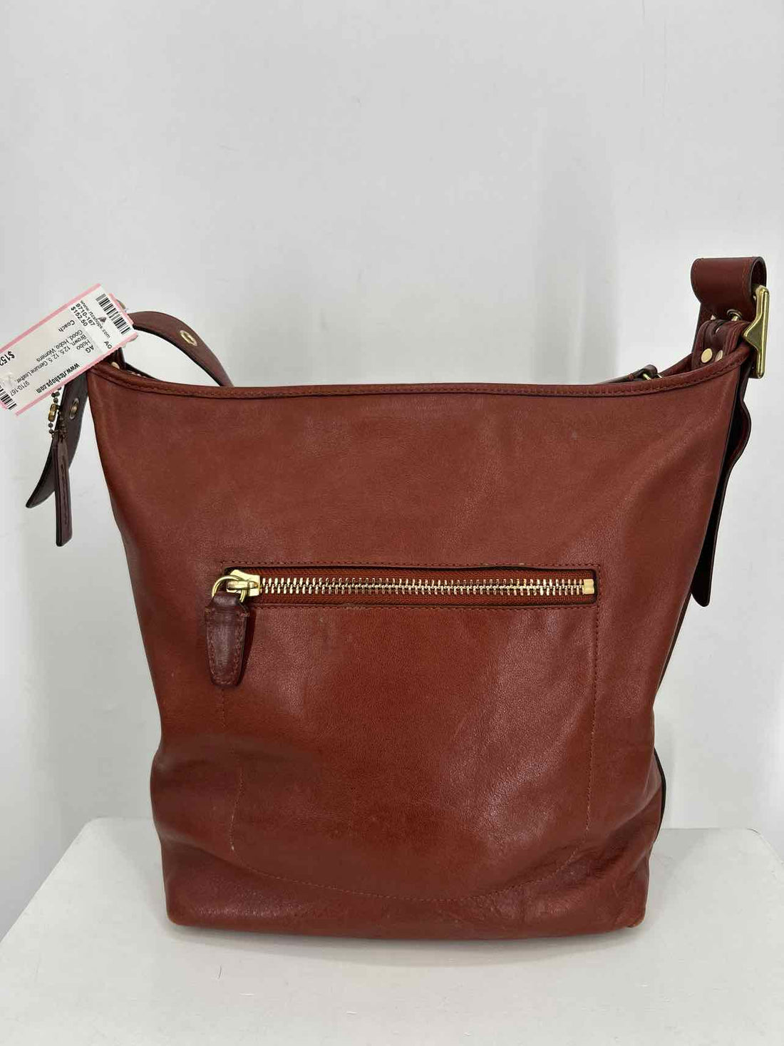 Vintage Coach Brown Genuine Leather XL Hobo
