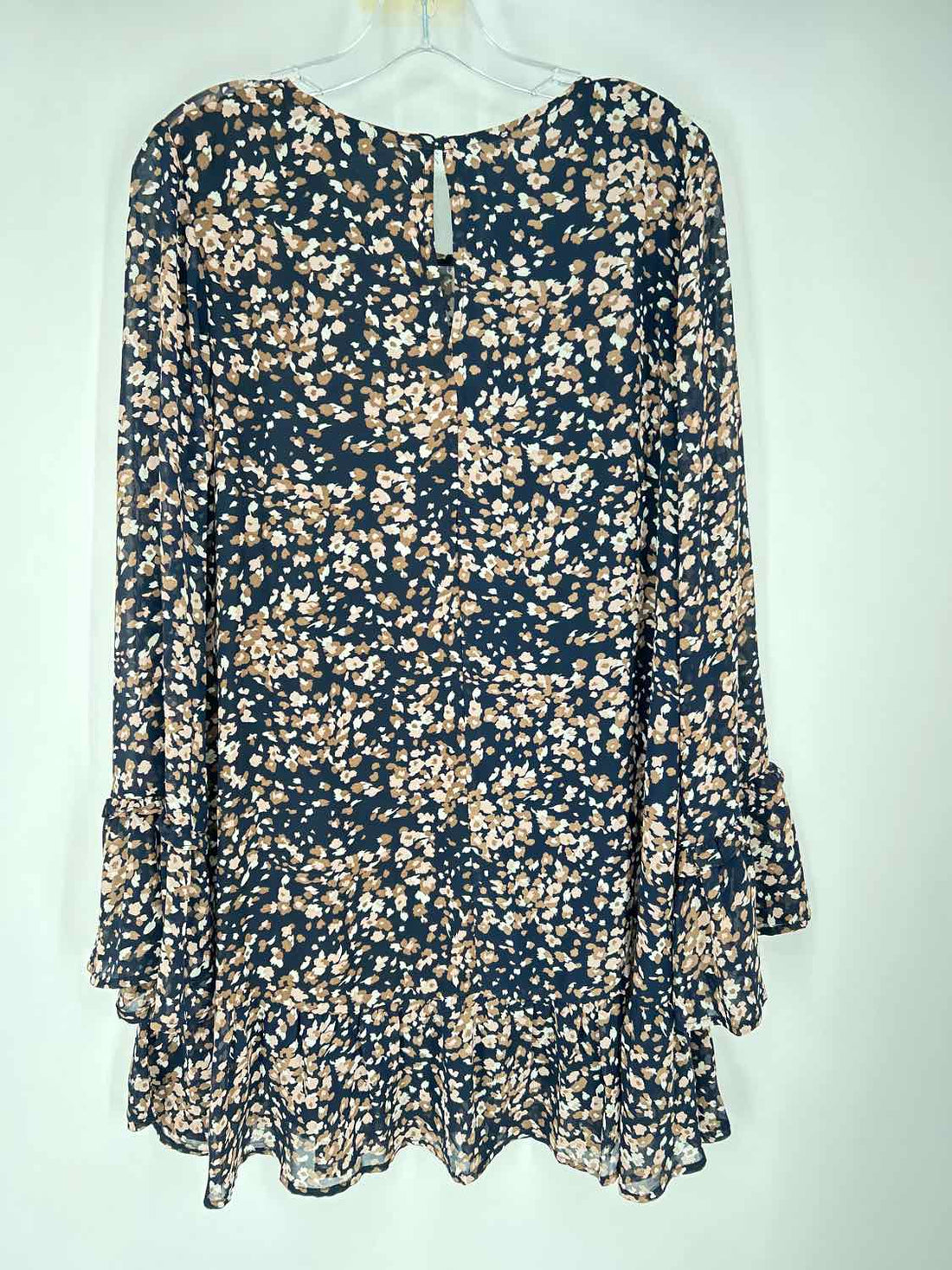 Loveriche Size L Navy Print Dress