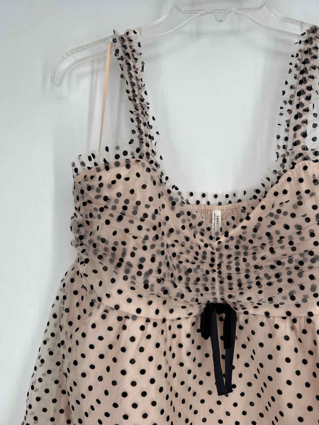 American Eagle Size XL Blush Polkadot Tulle NWT Dress