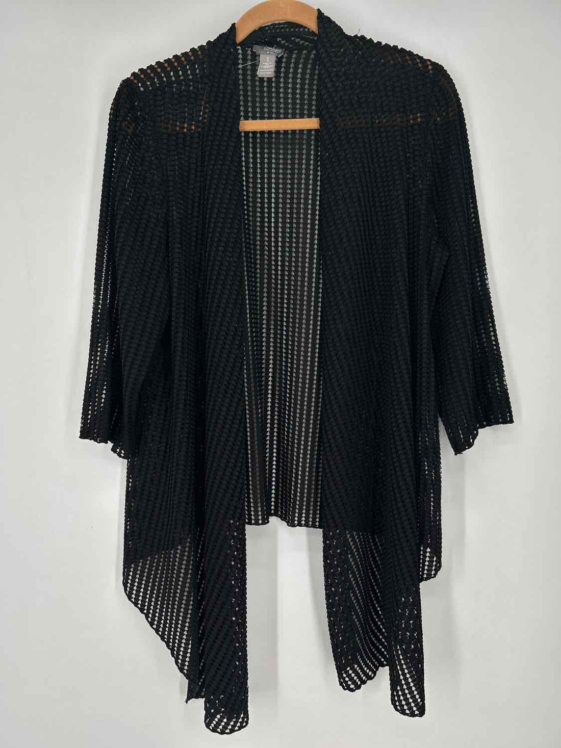 Chicos Size 1 (M) Black Cardigan