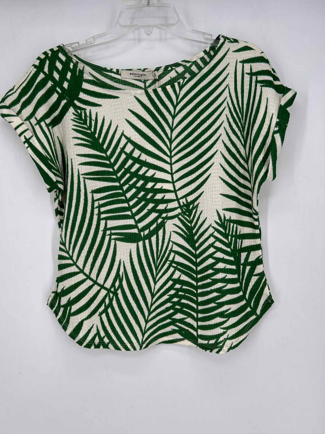 Astrologie Size S Beige & green print NWT Short Sleeve