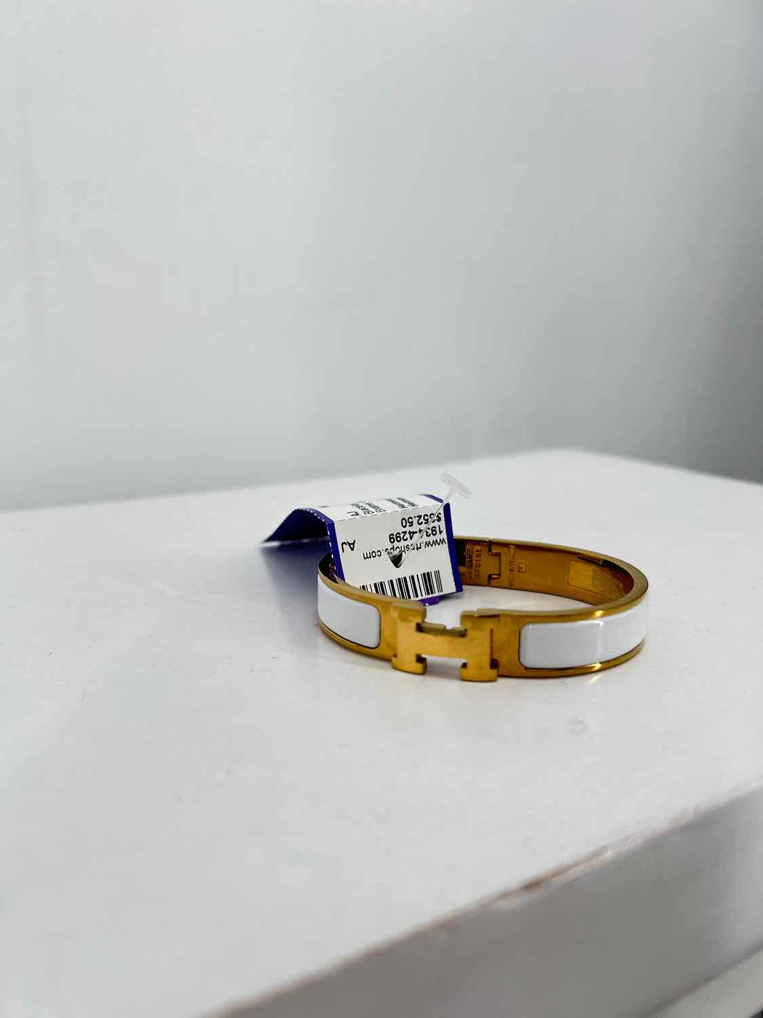 Hermes Enamel Gold Bracelet