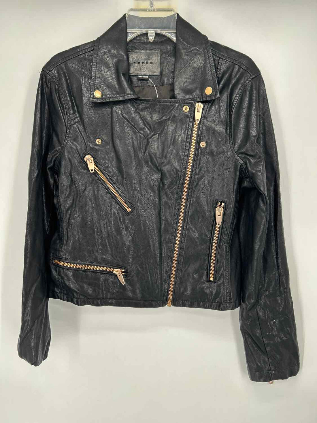 Blank nyc Size M Black Faux Leather Jacket