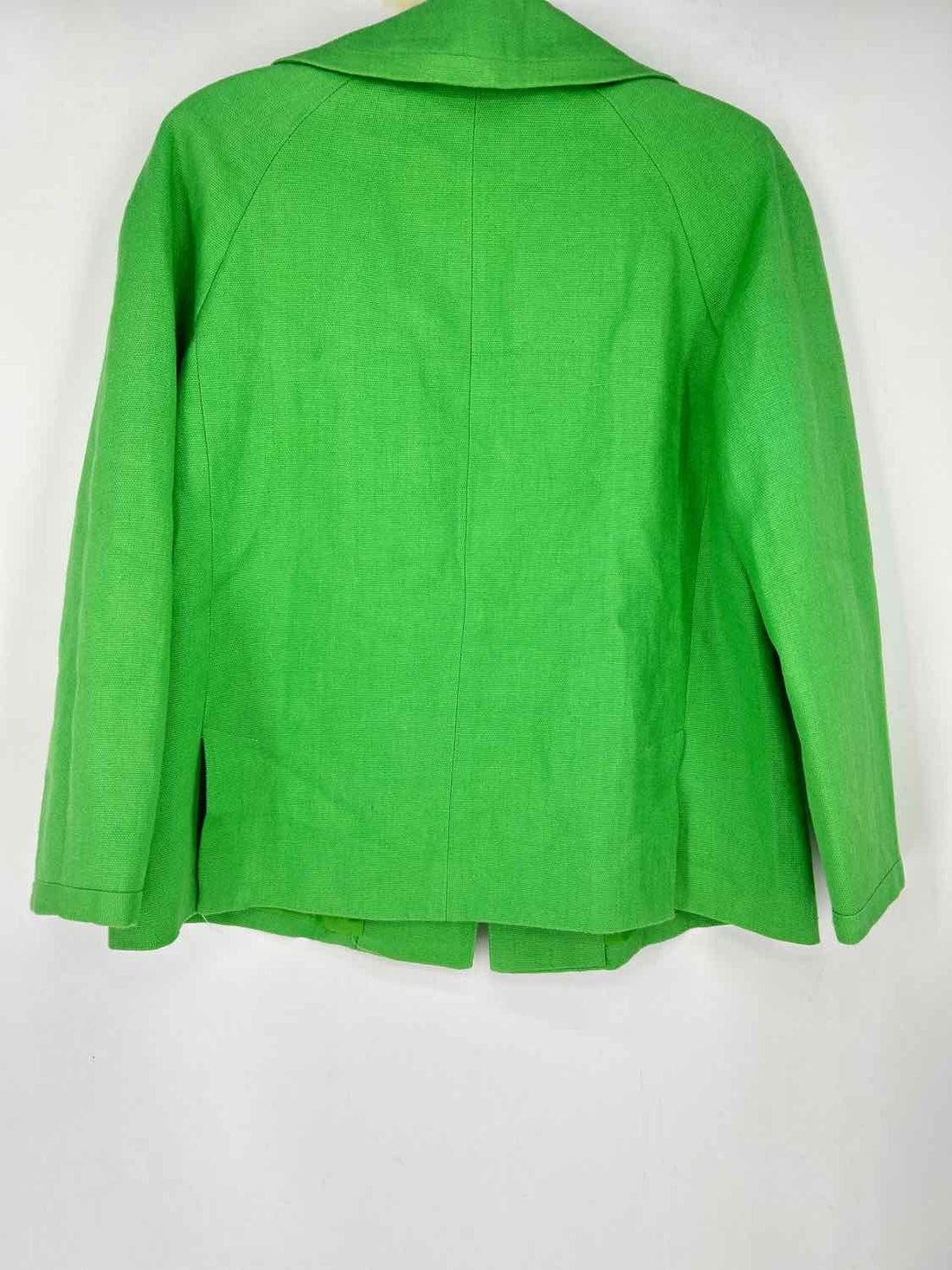 Talbots Size 8P Green Linen Blazer
