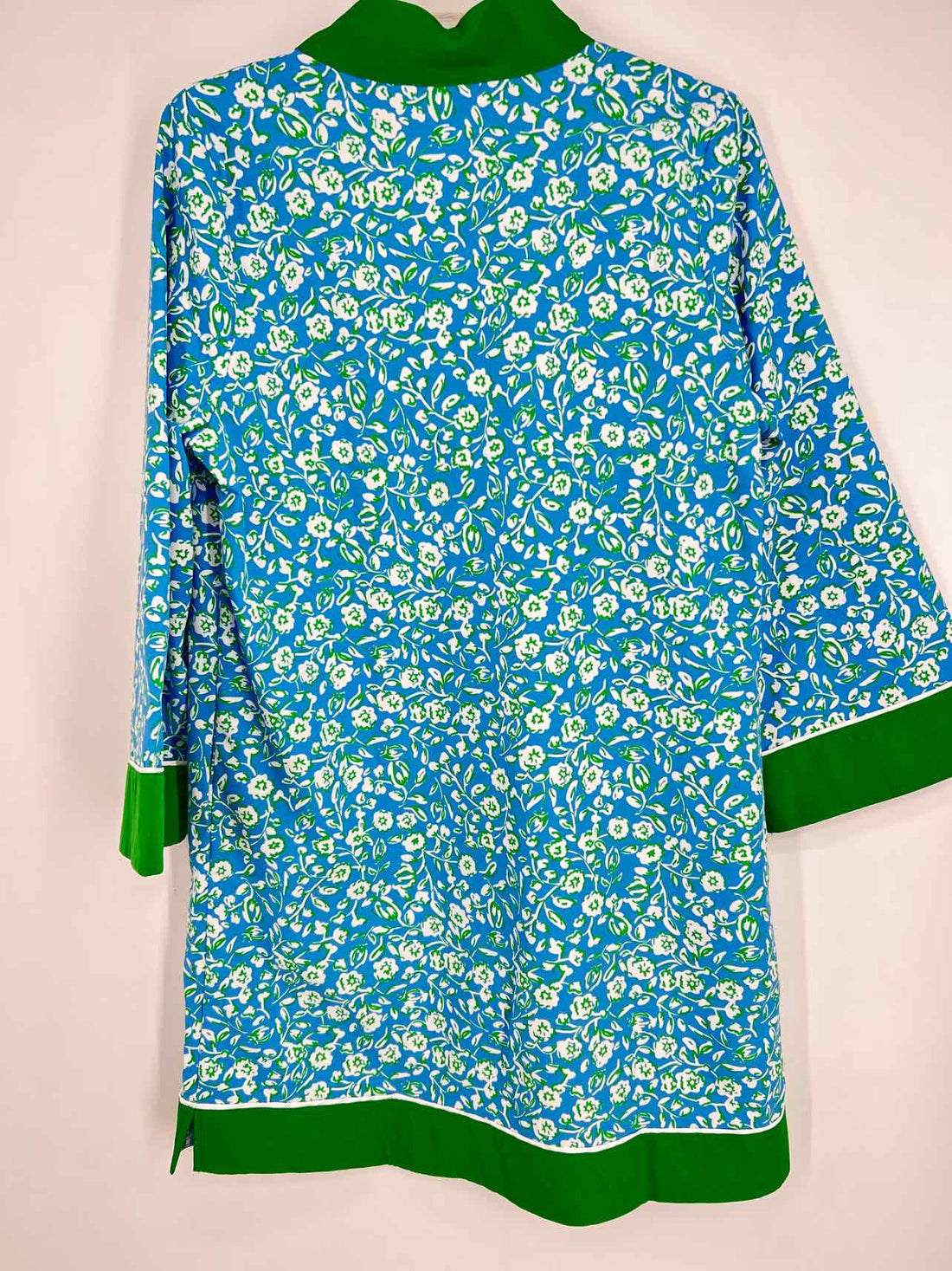 Mary Square Size L Blue & Green Floral NWT Dress