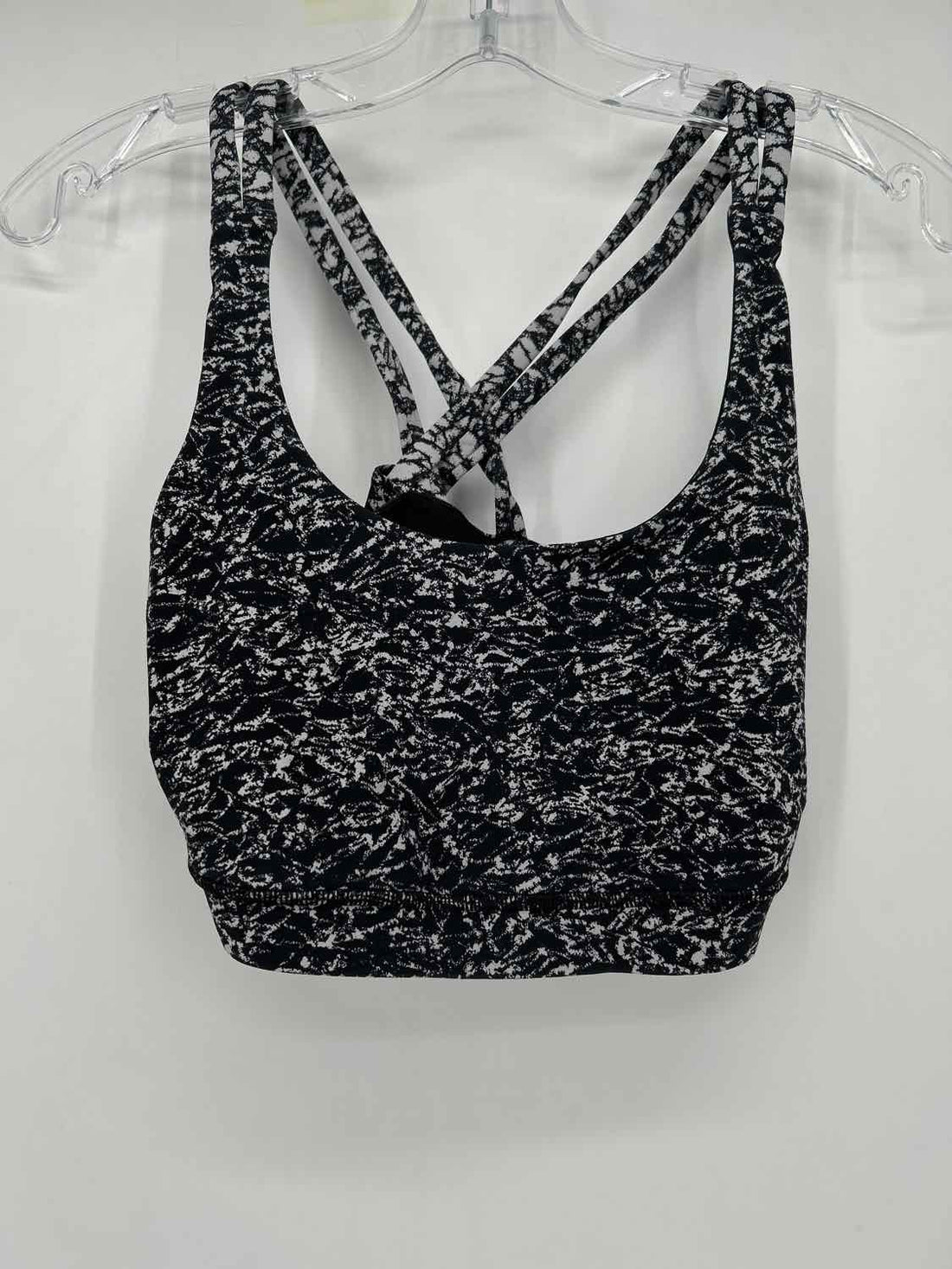 Lululemon Size 10 Black & White Print Sports Bras