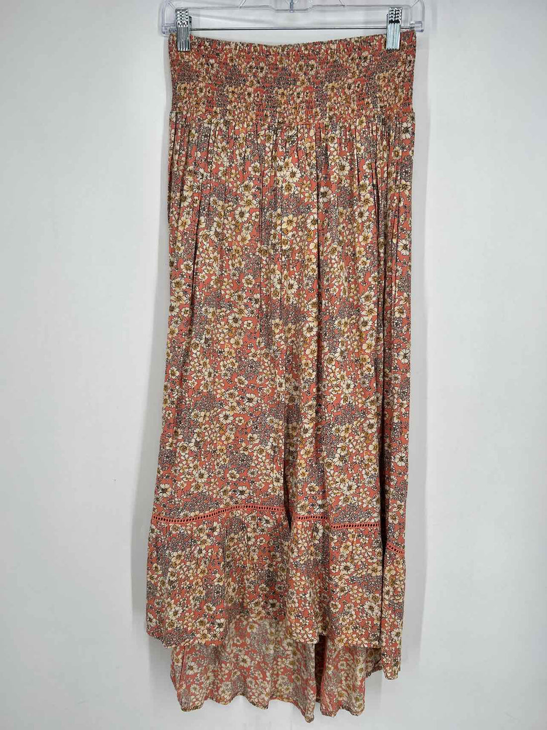 Patrons of Peace Size S Pink & Cream Floral Skirts