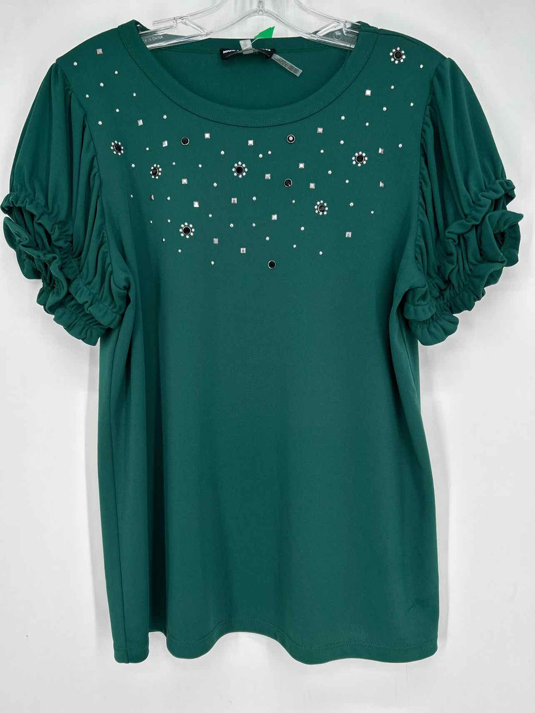 Karl Lagerfeld Size M Green Short Sleeve