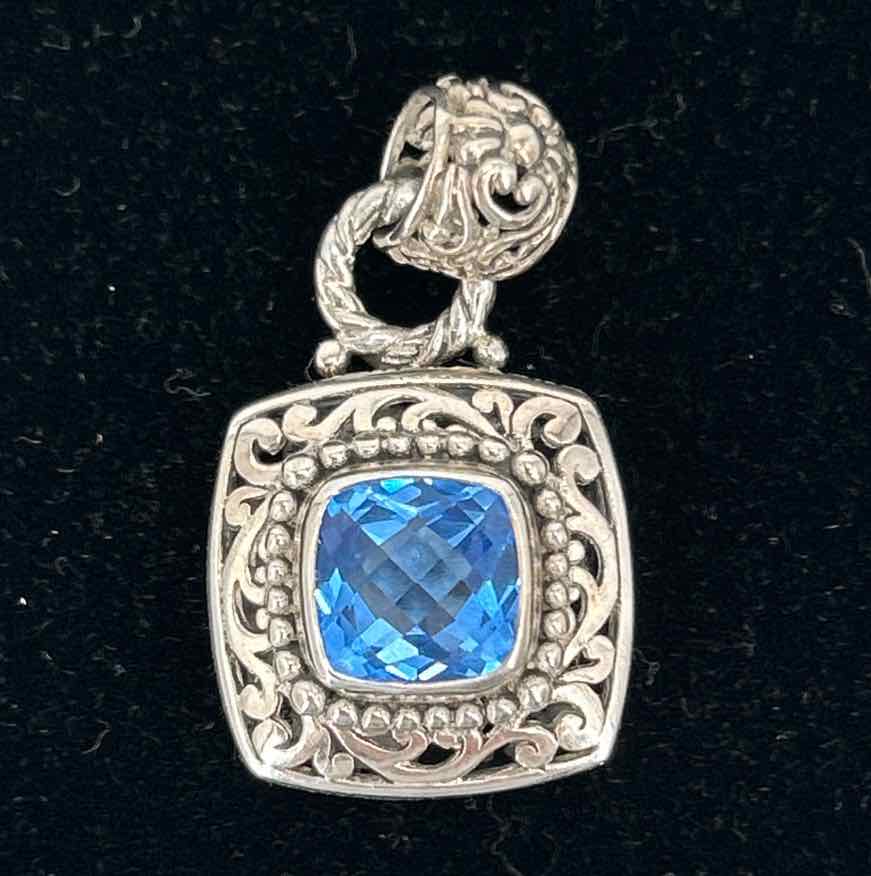Sarda Pendant Sterling Silver & 18K Gold Blue LUXURY