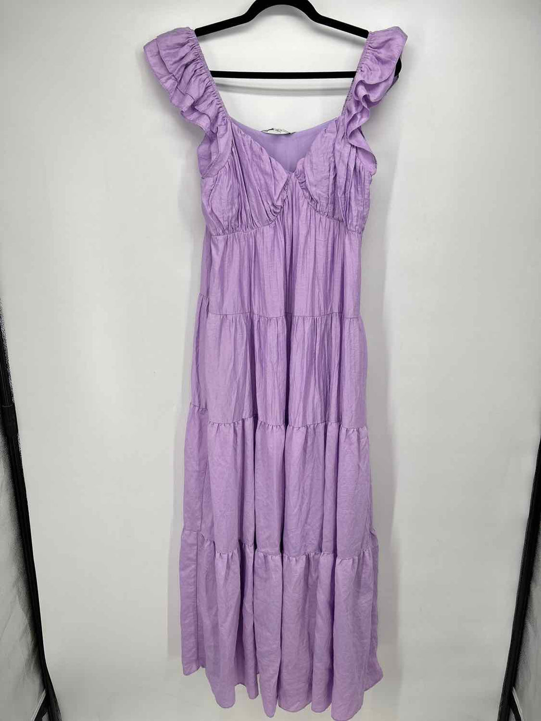 Davi & Dani Size M Purple Short Sleeve Dress