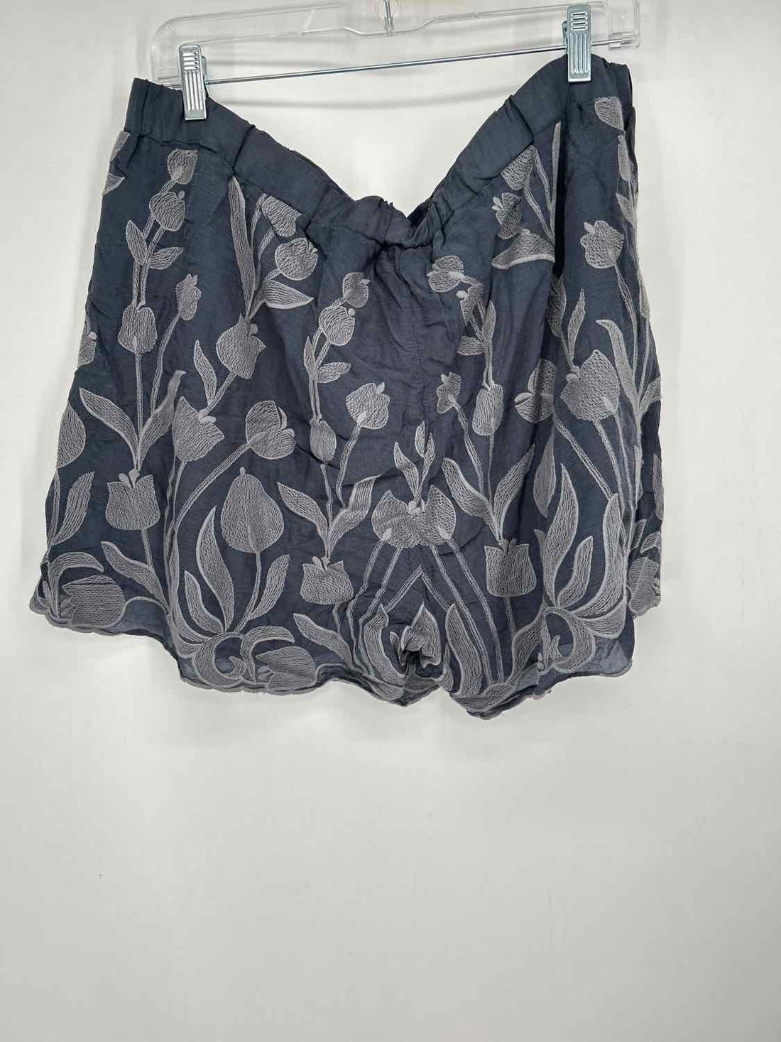 Johnny Was Size L Bluish Gray Cupra Rayon Shorts