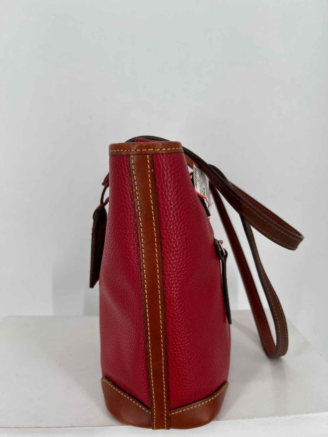 Dooney & Bourke Red Pebbled Leather Pre Owned Tote