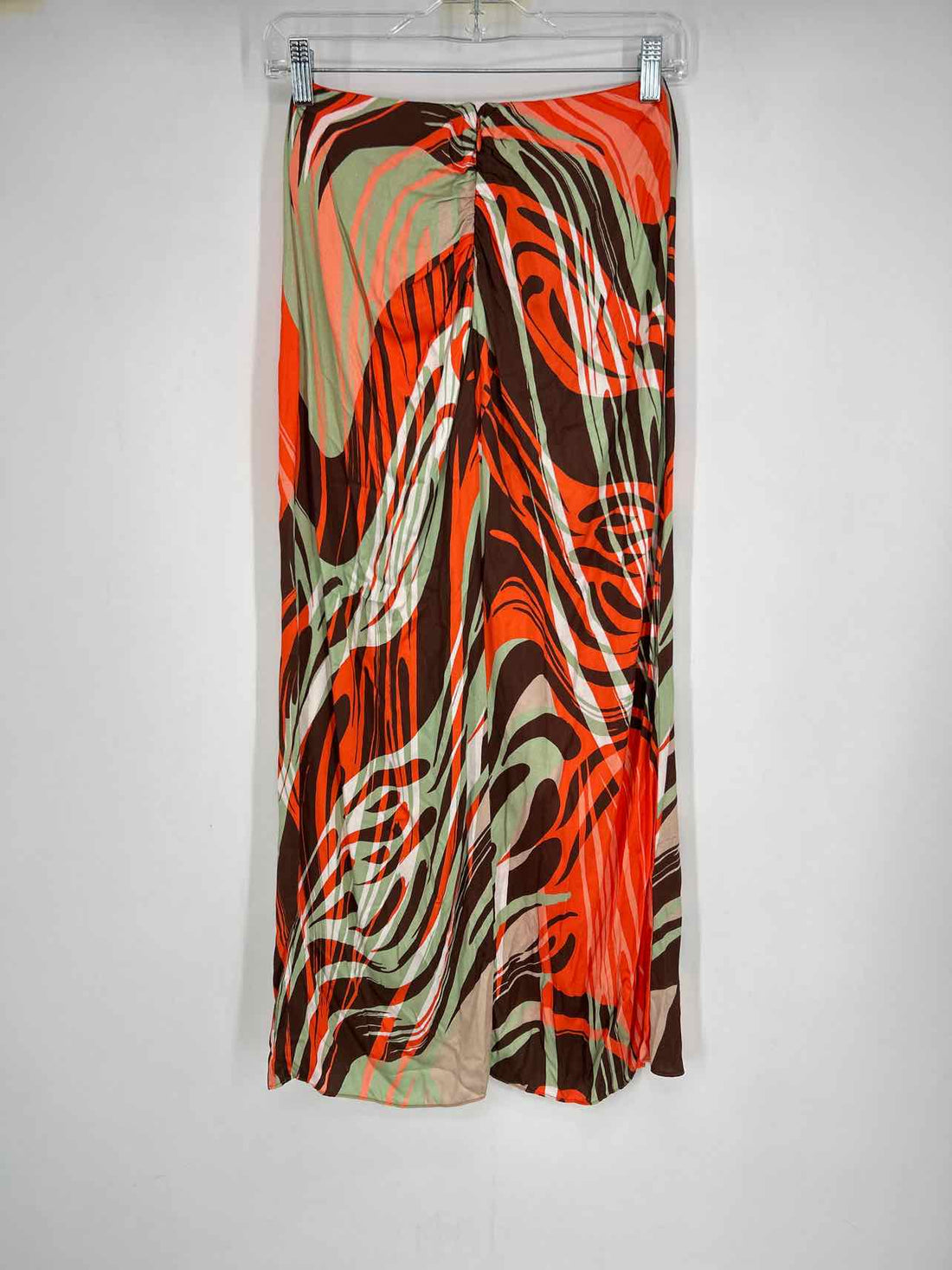 Ramy Brook Size 0 Orange Brown & Green Print Skirts