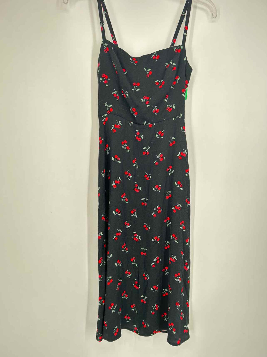Reformation Size 0 Black Print Dress