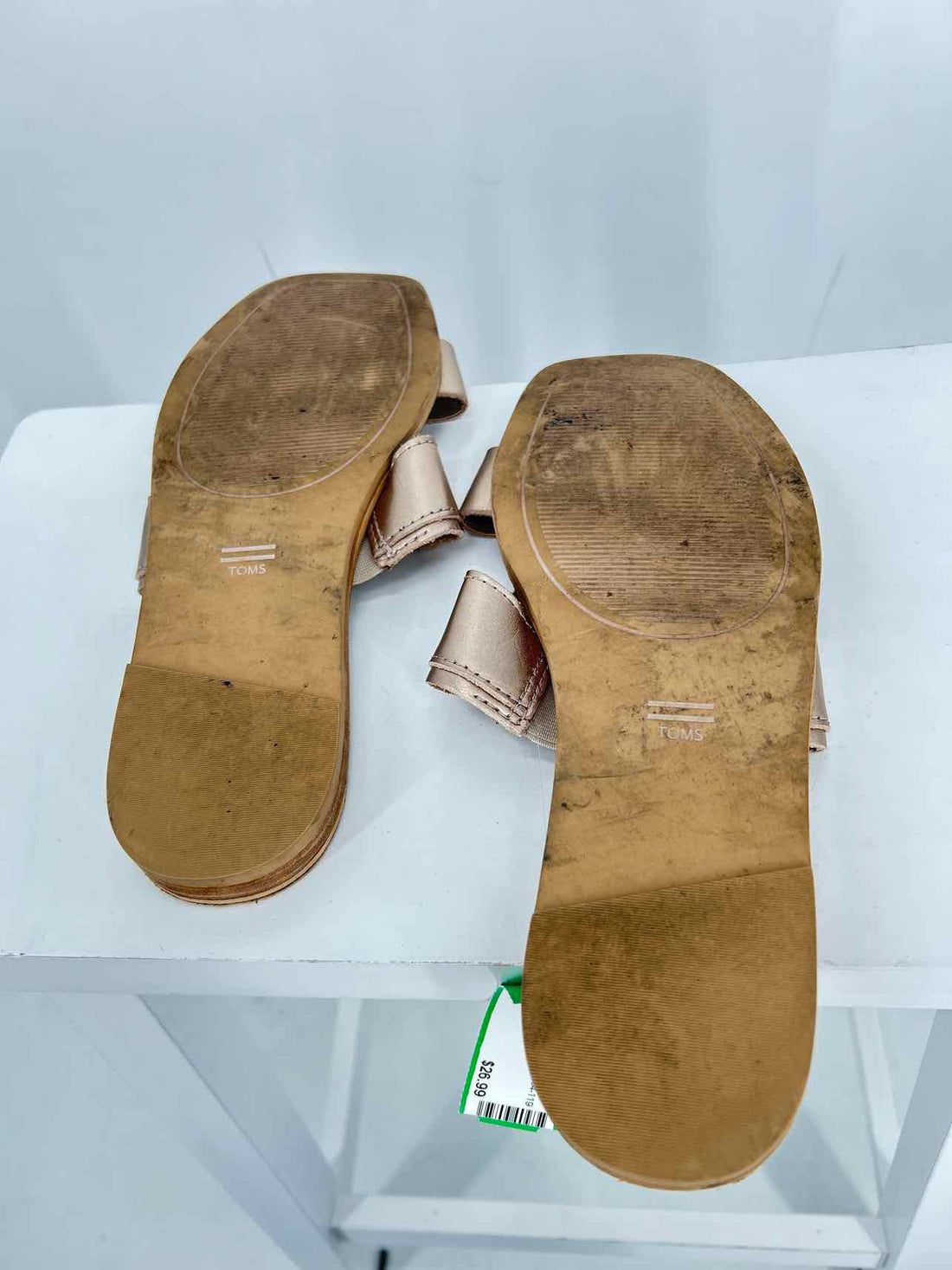 Toms Women Size 9 Gold Sandals