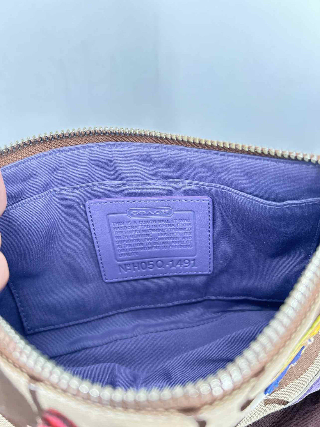 Coach Brown Canvas & Leather Good Purse