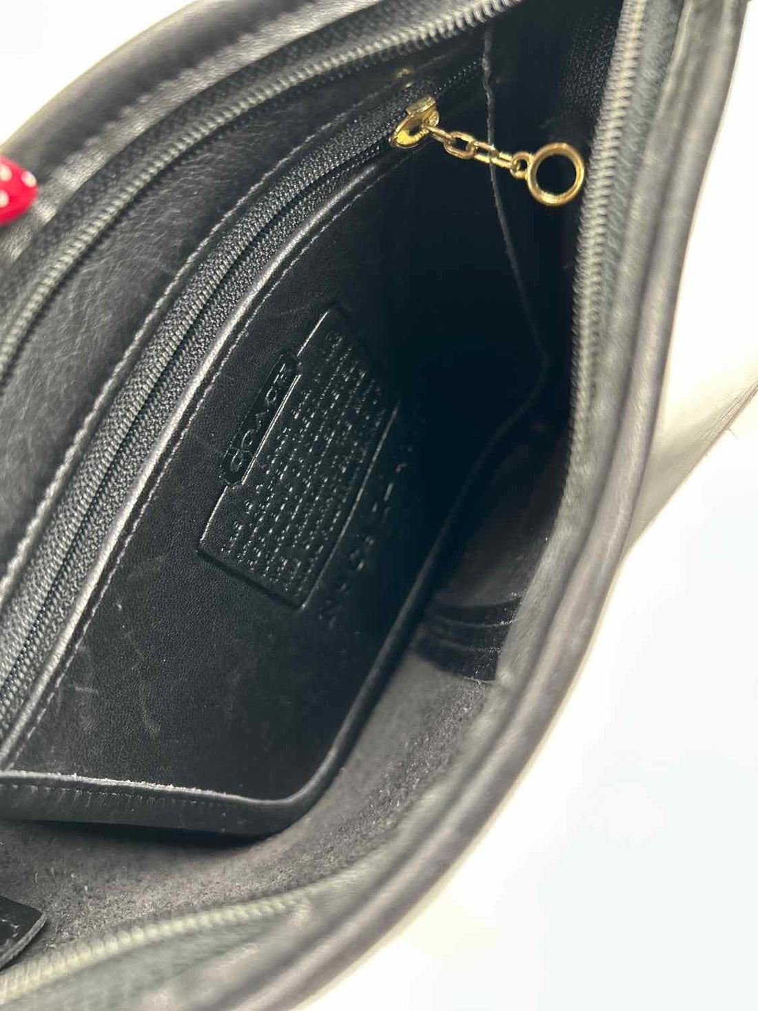 Coach Black Smooth Leather Crossbody