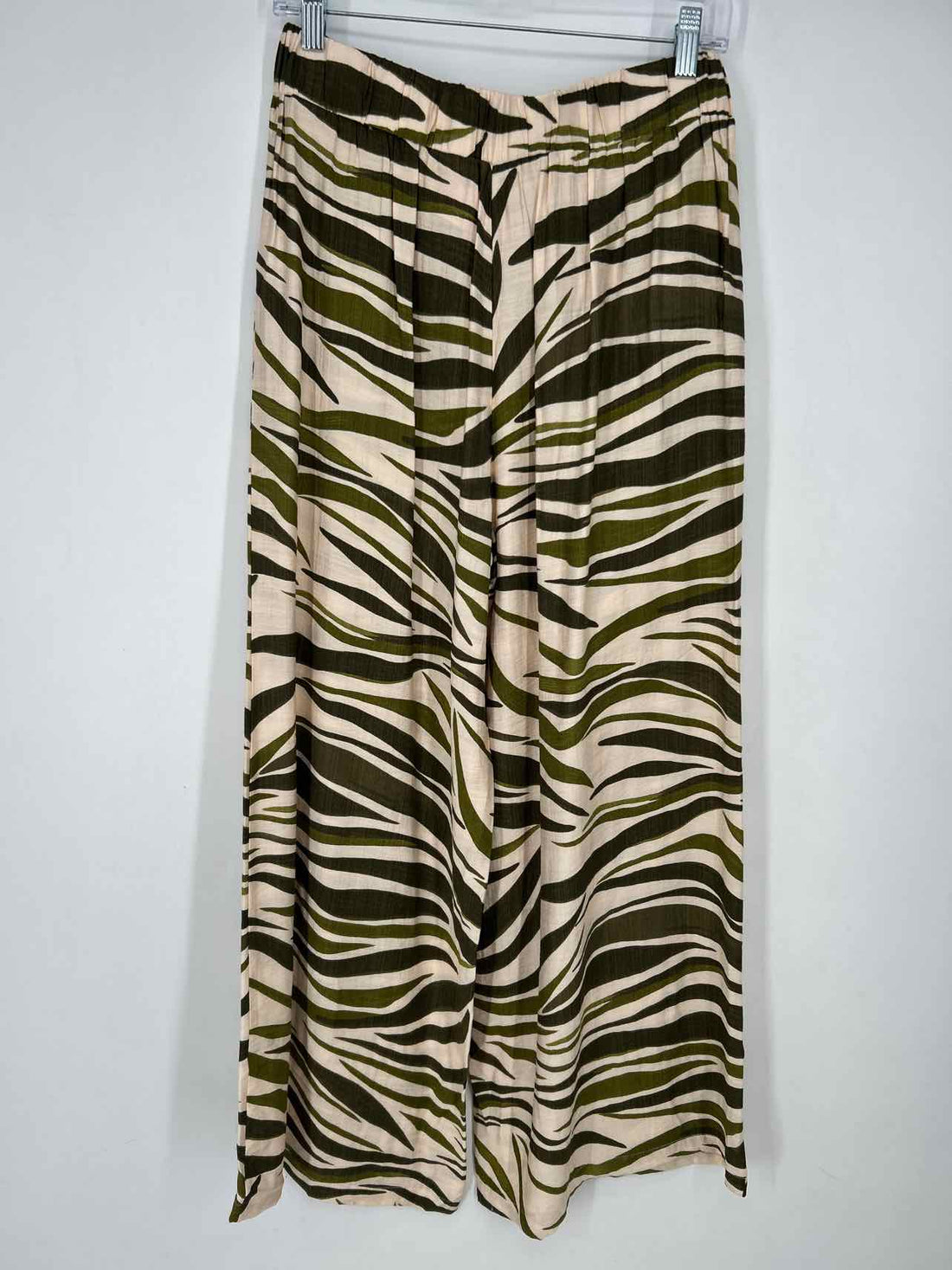 Ellison M Cream & Green Print New Boutique Pants