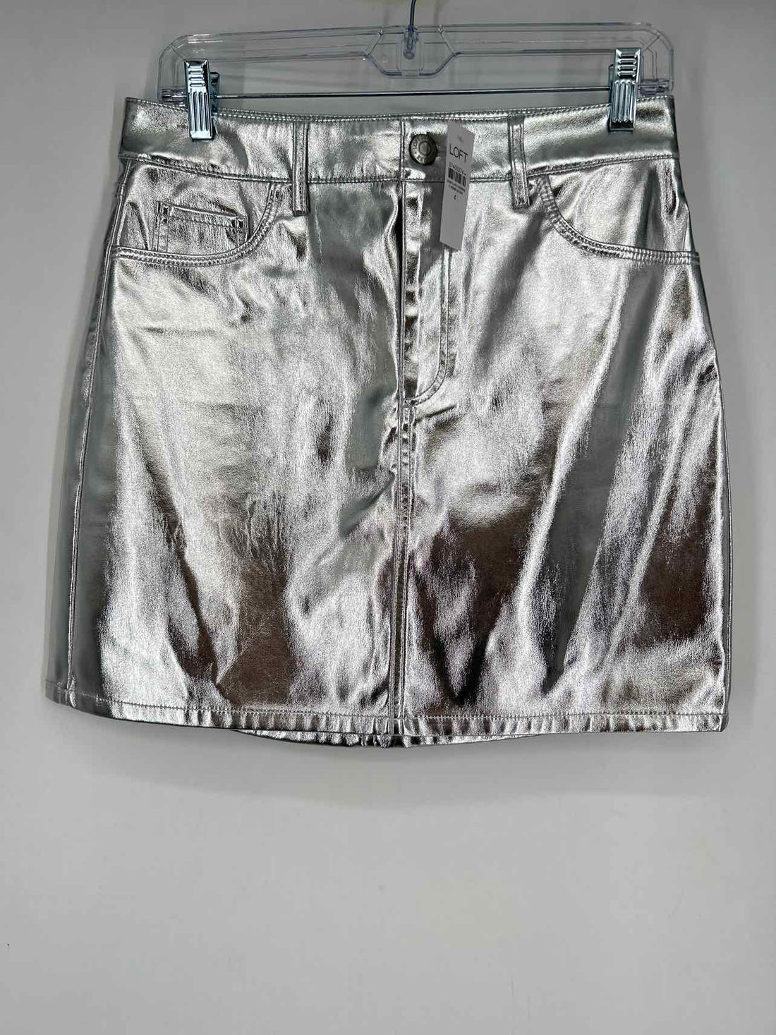 Loft Size 4 Silver NWT Skirts