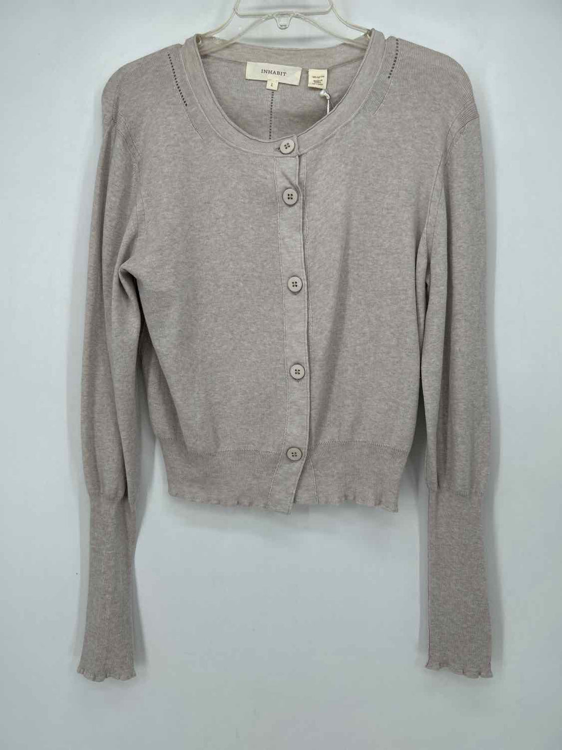 Inhabit Size L Oatmeal NWT Cardigan