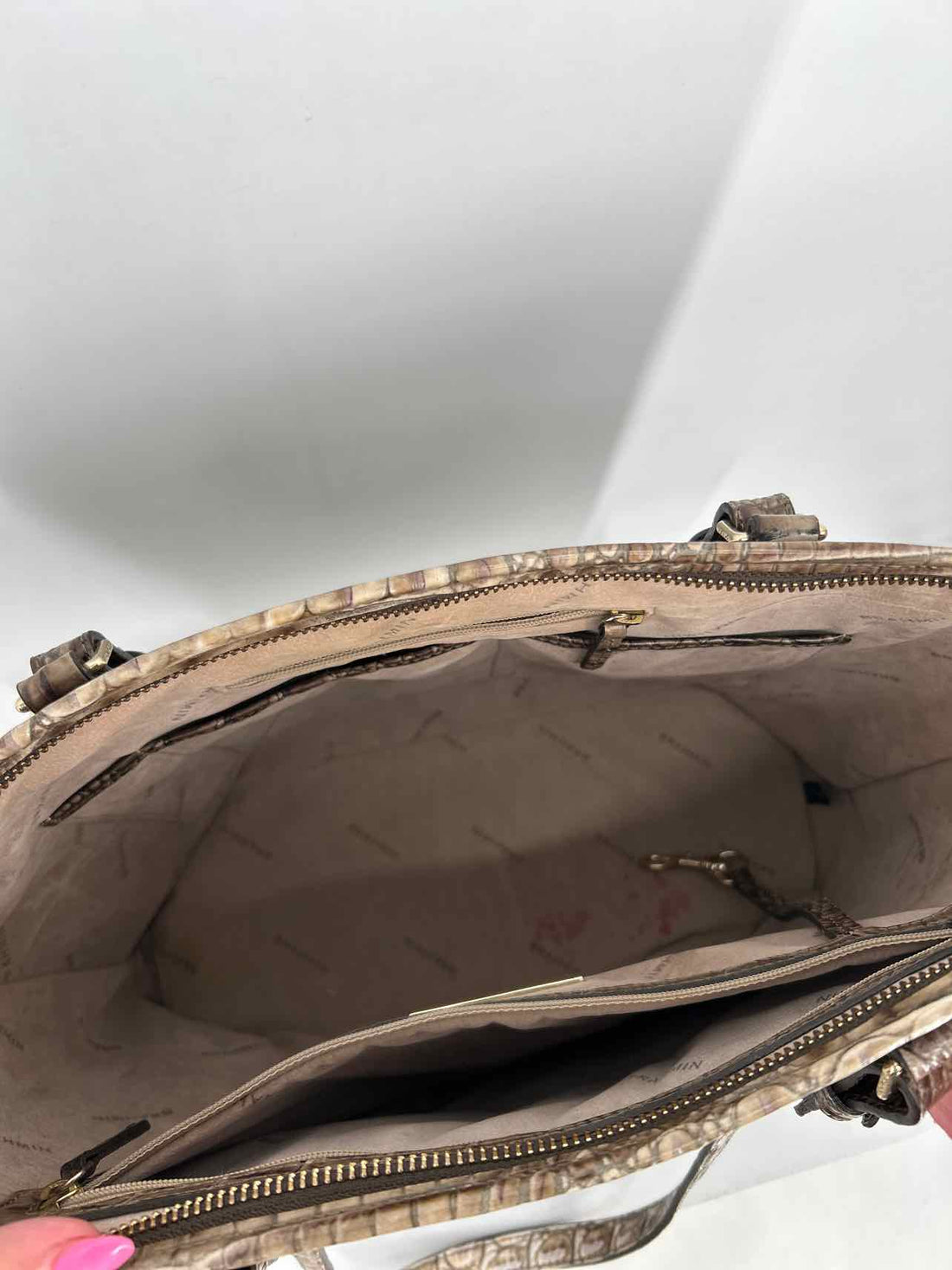 Brahmin Brown Genuine Leather Asher Tote