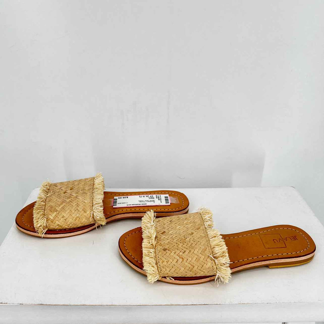 Jelavu Women Size 37 (6.5-7) Straw New Raffia Boutique Shoes