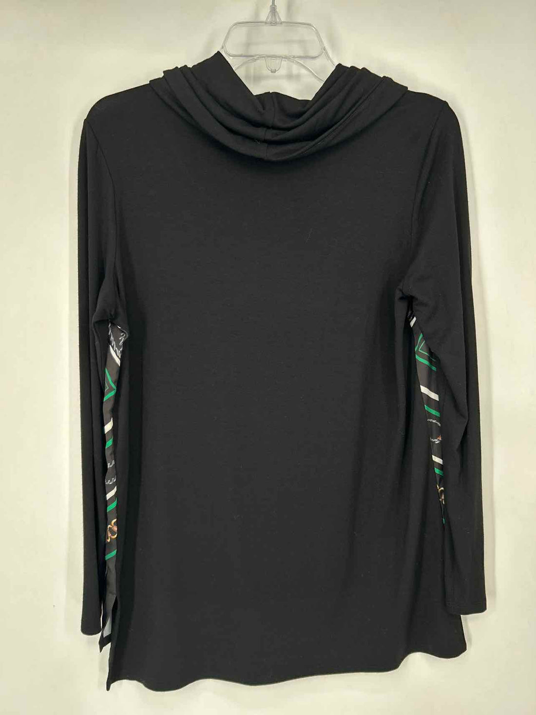 Chicos Size 0 (s) Black Print NWT Long Sleeve
