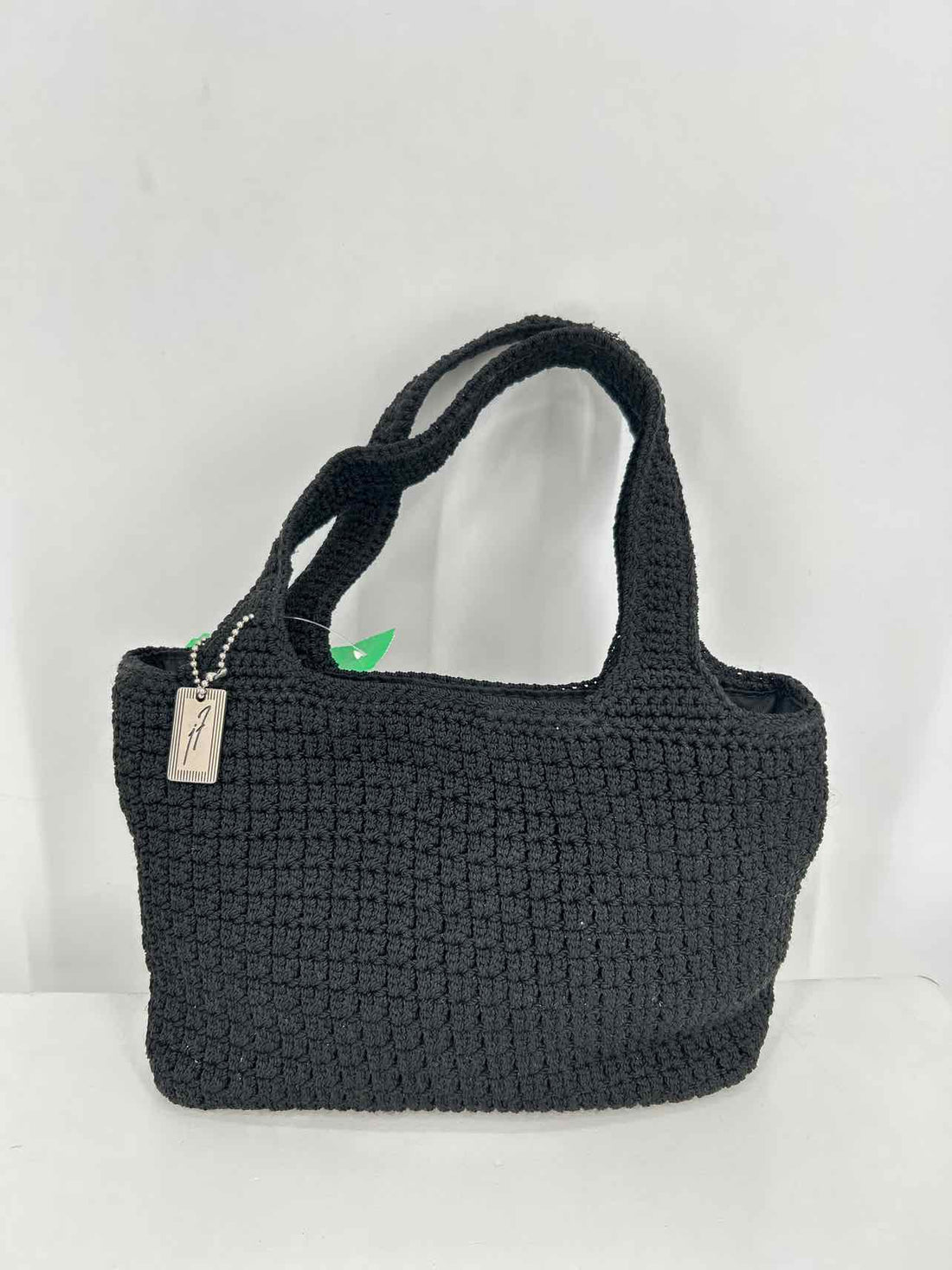 Jacqueline Ferrar Black Crochet Excellent Condition Purse