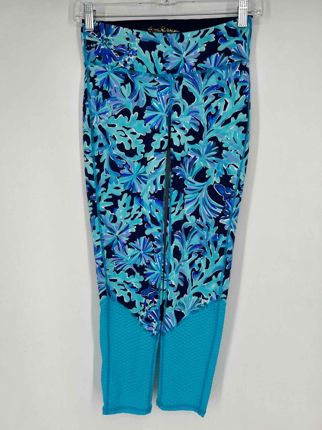 Lilly Pulitzer Size XS Navy & teal print Lilly Pulitzer Luxletic Leggings