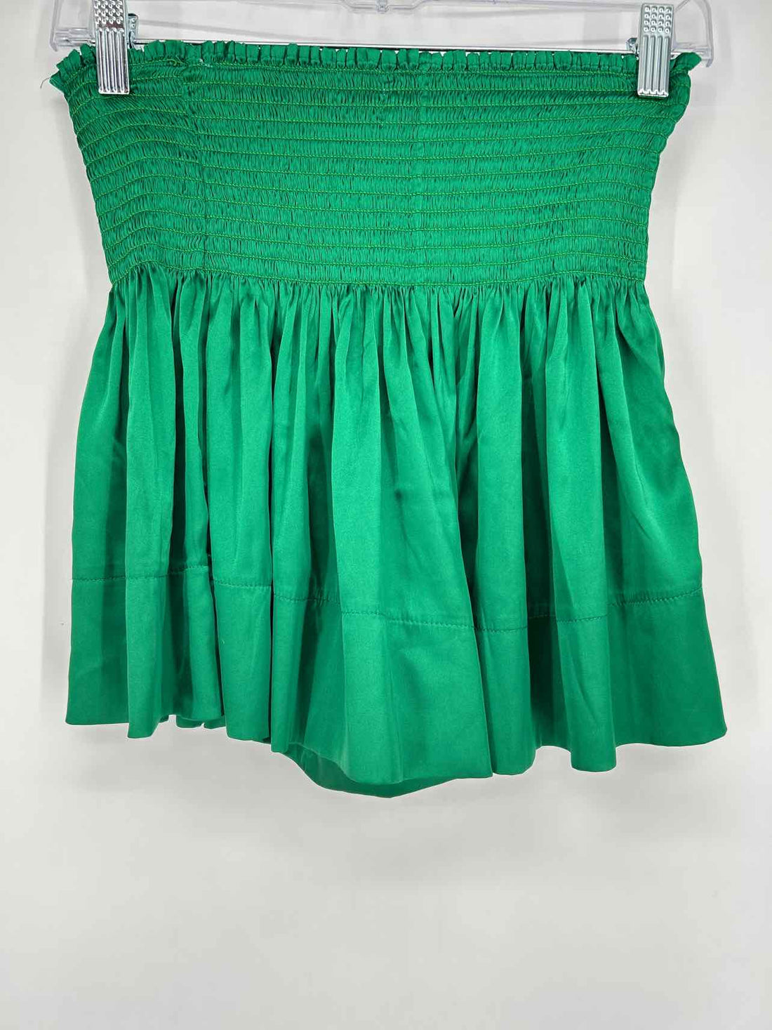 Natural Life Size S Green Satin Like Shorts