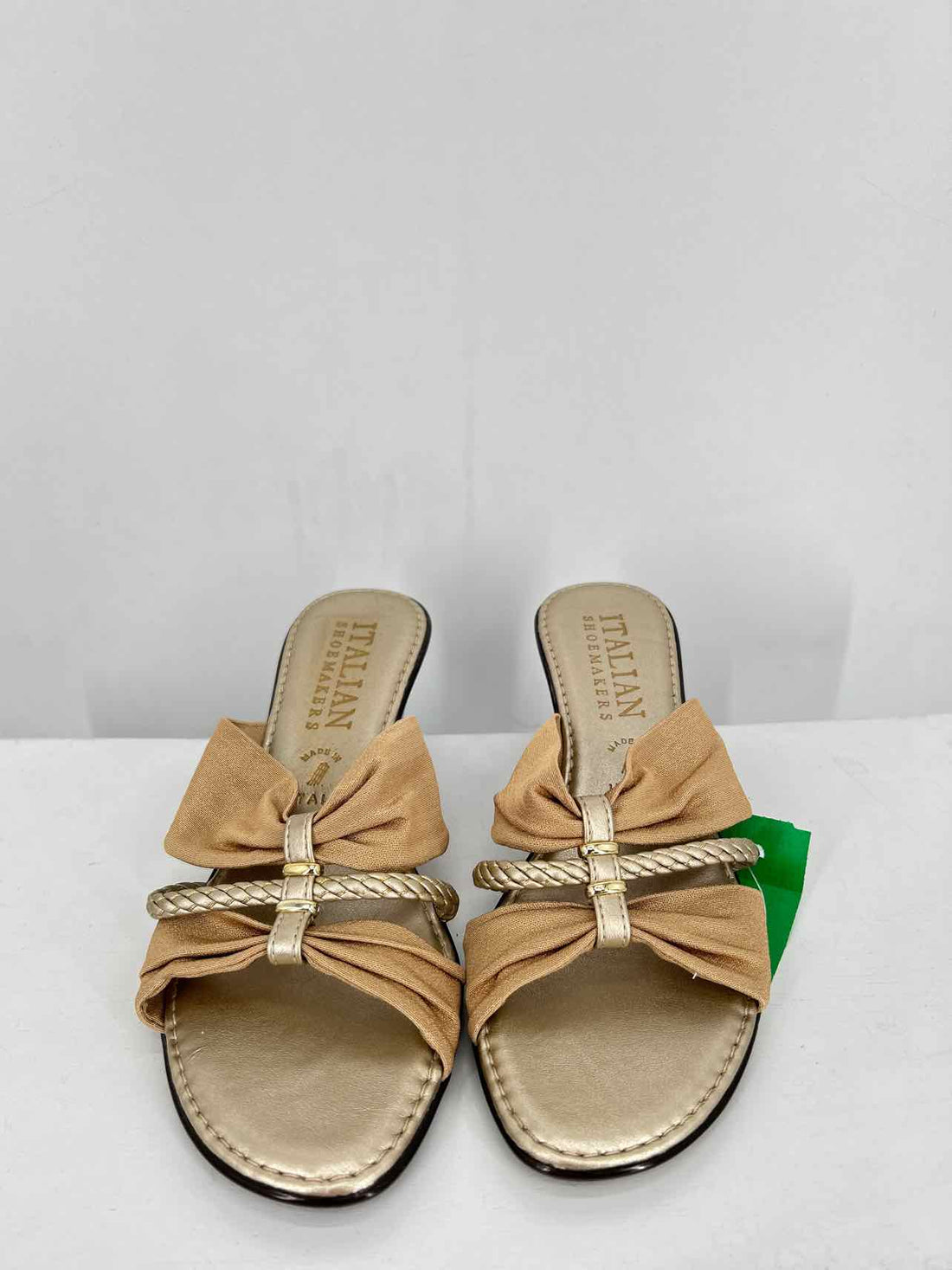 Italian Shoe Makers Women Size 6 Gold Wedges