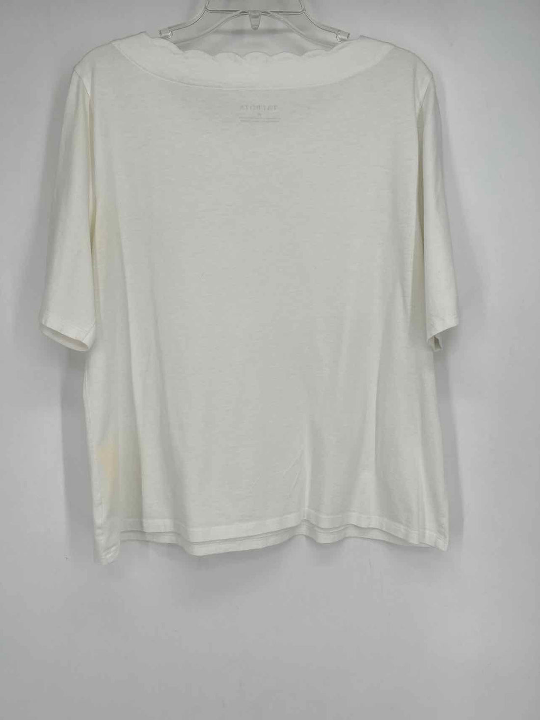 Talbots Size XL White Short Sleeve