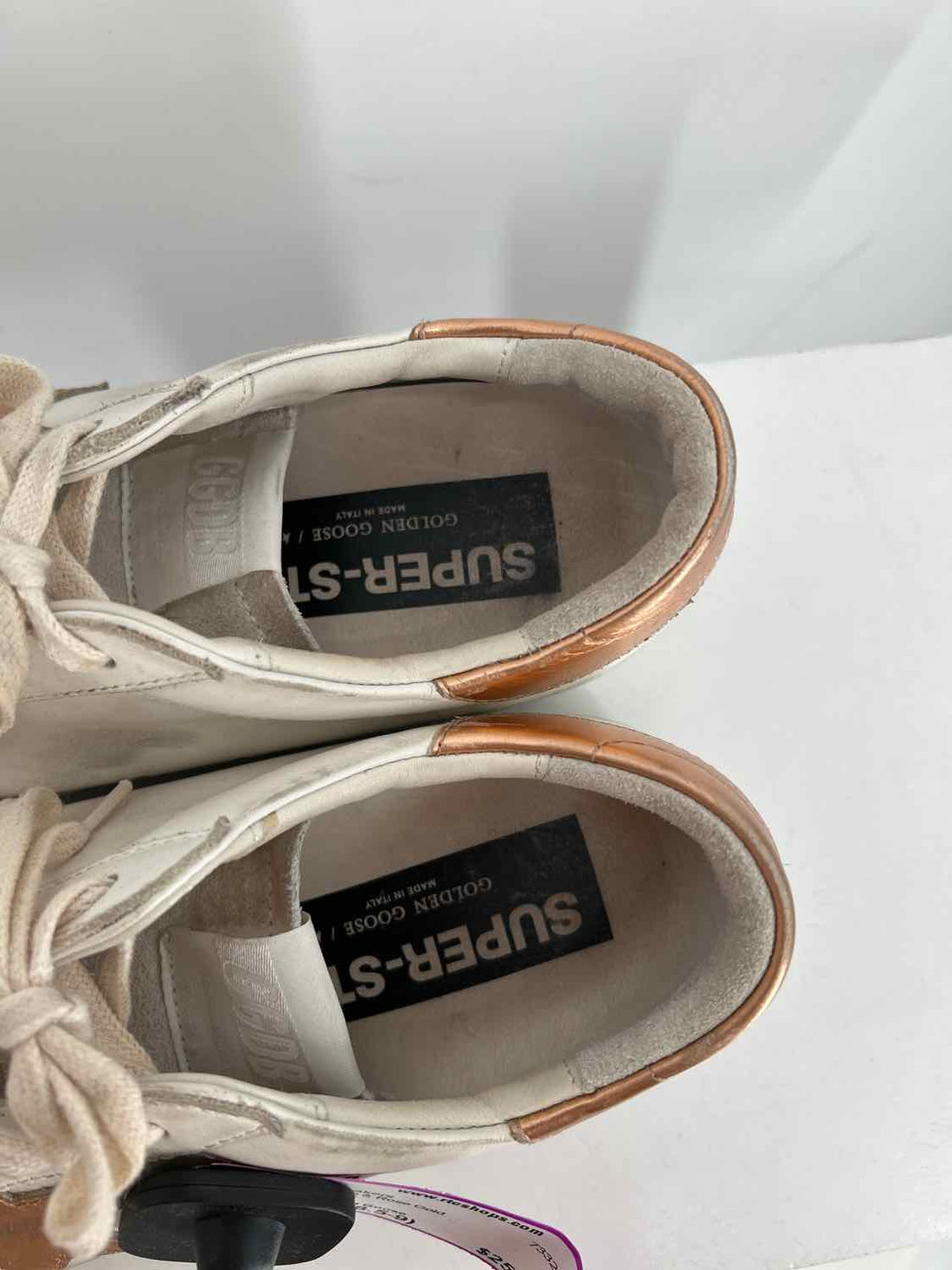 Golden Goose Women Size 39 (8.5-9) White & Rose Gold Sneakers
