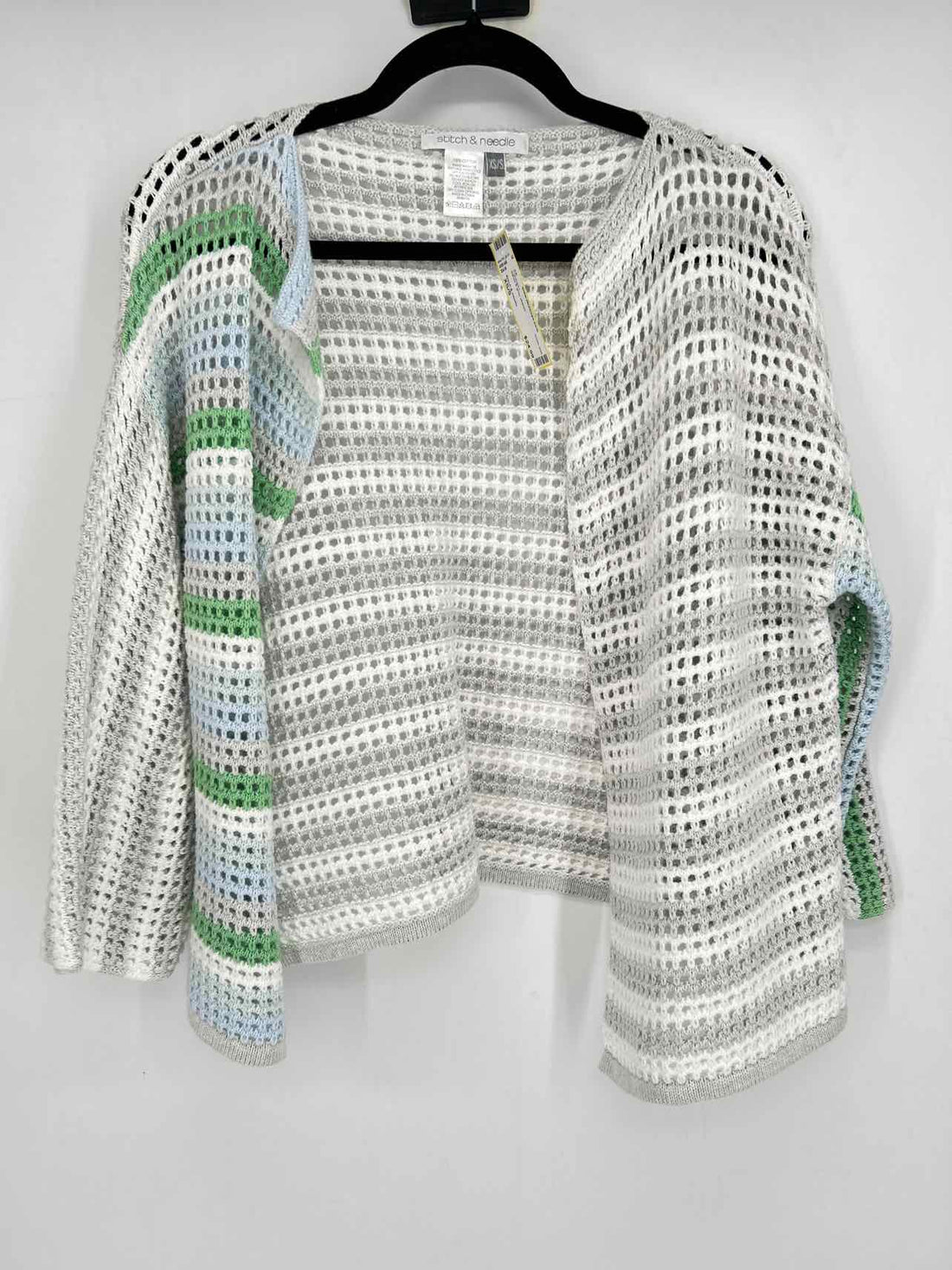 Stitch & needle Size XS/S White & grey striped Cardigan