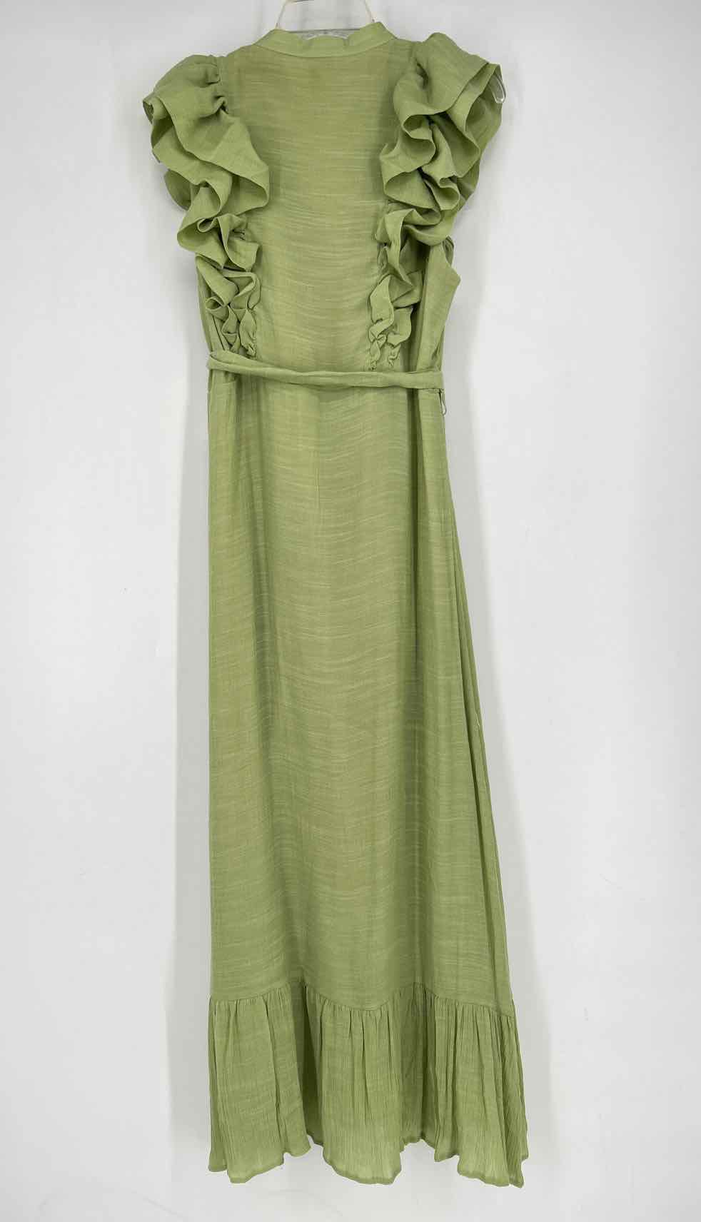 Trish Scully Size L Green Embroidered NWT Dress