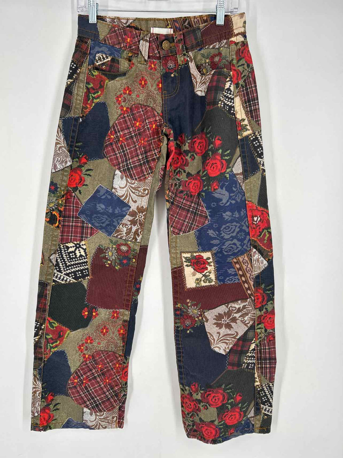 BDG Size 25 Multi Color Patchwork Jeans
