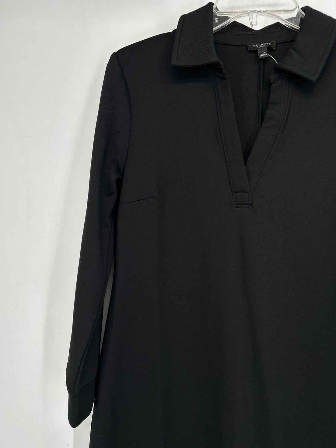 Talbots Size SP Black Long Sleeve Dress
