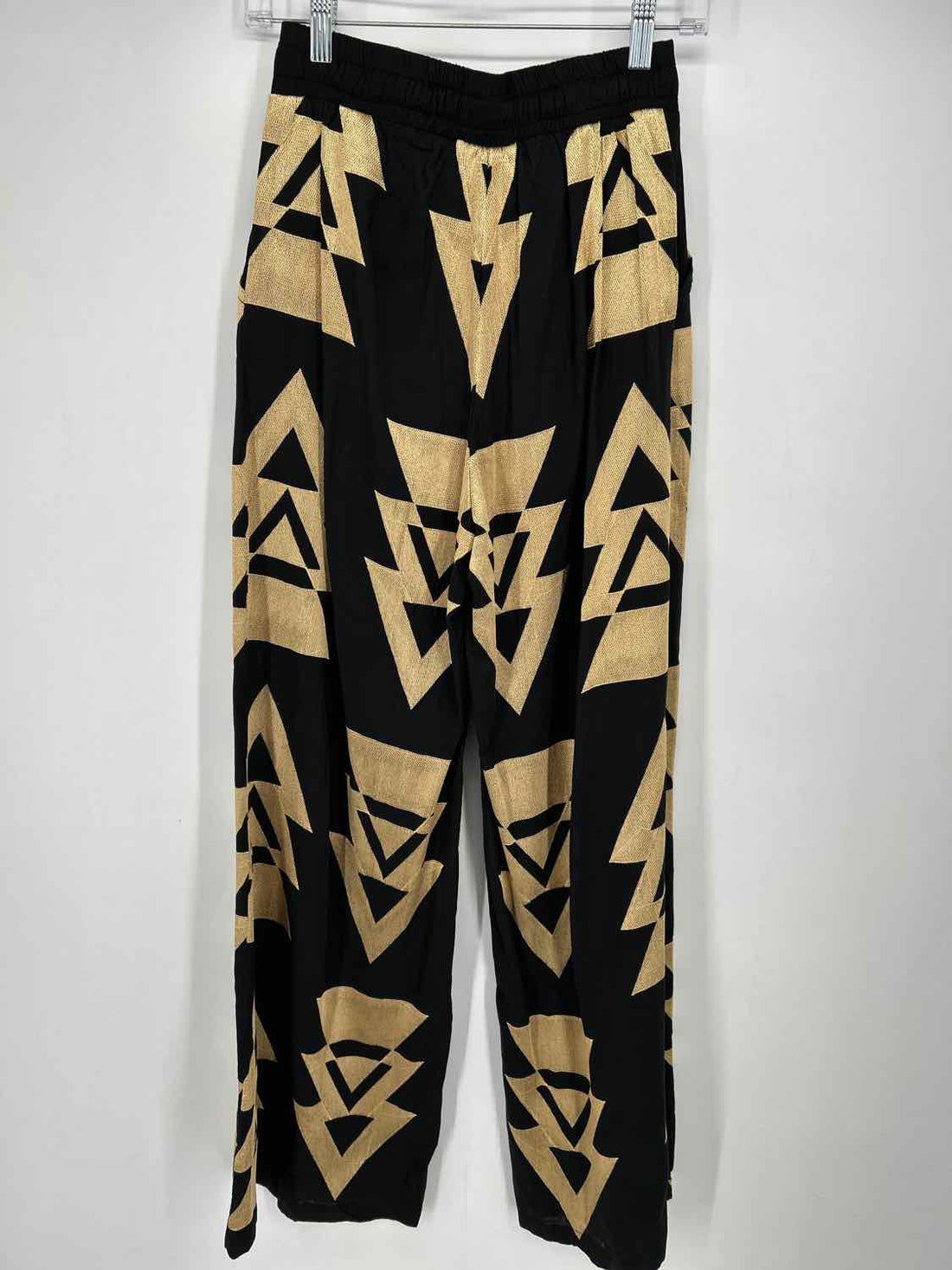 AEther Concept Size S Black & Gold Embroidered Pants