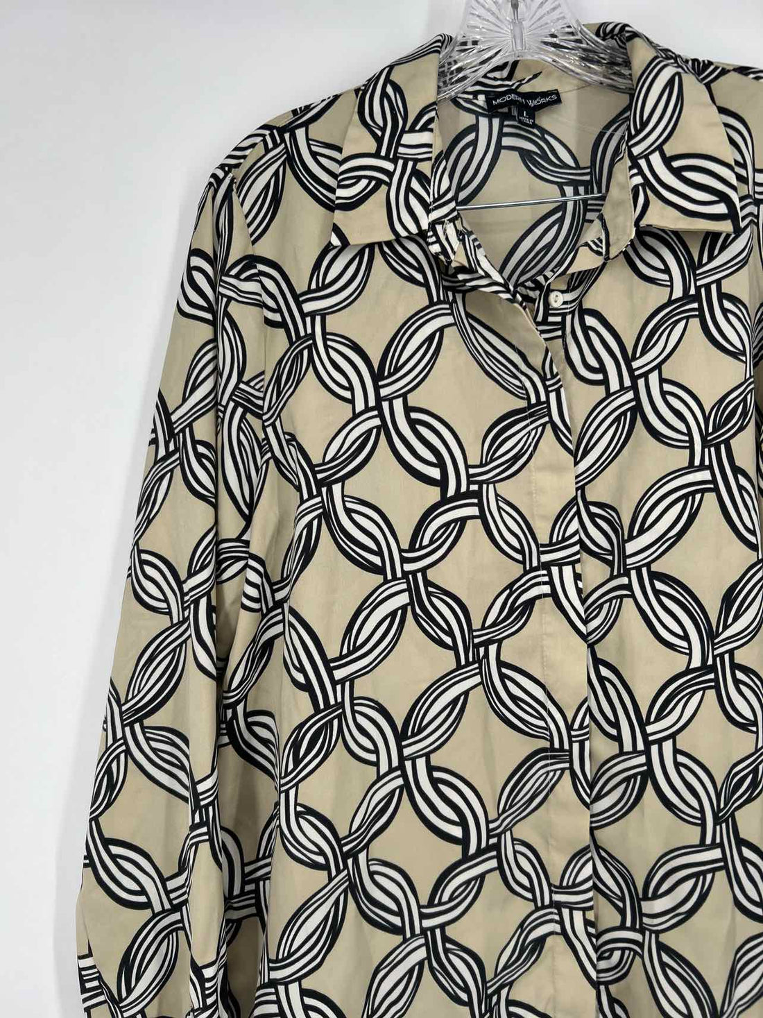 Modern Works Size L Beige Black & White Print Multi-Piece Set