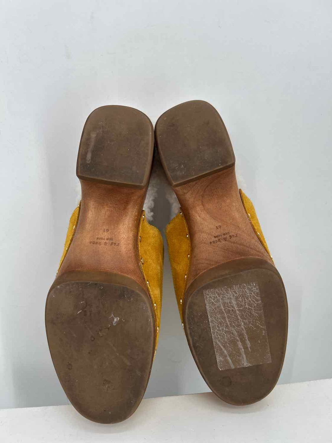 Rag & Bone Women Size 41(10) Mustard Suede Clogs