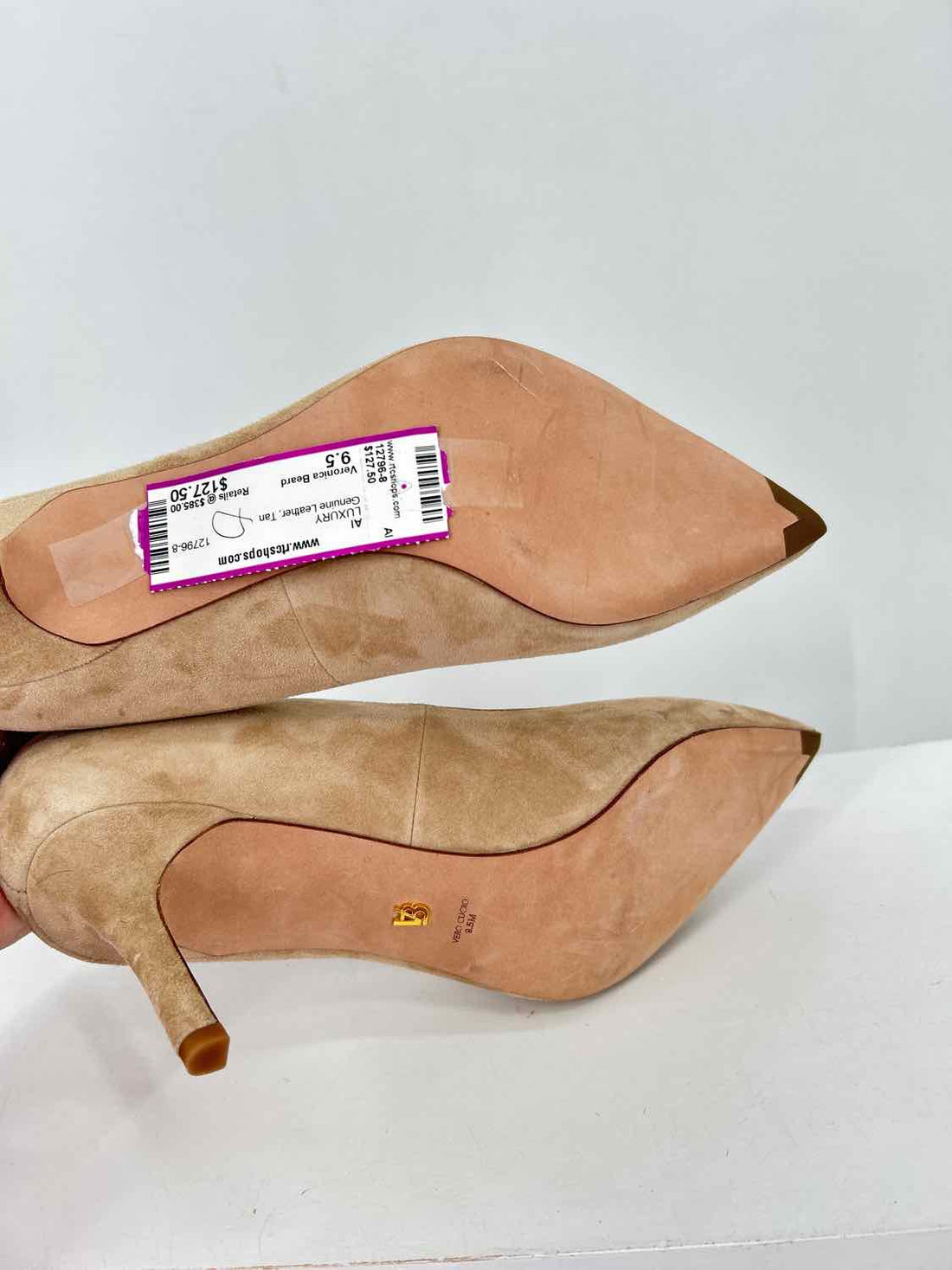 Veronica Beard Size 9.5 Genuine Leather Tan LUXURY