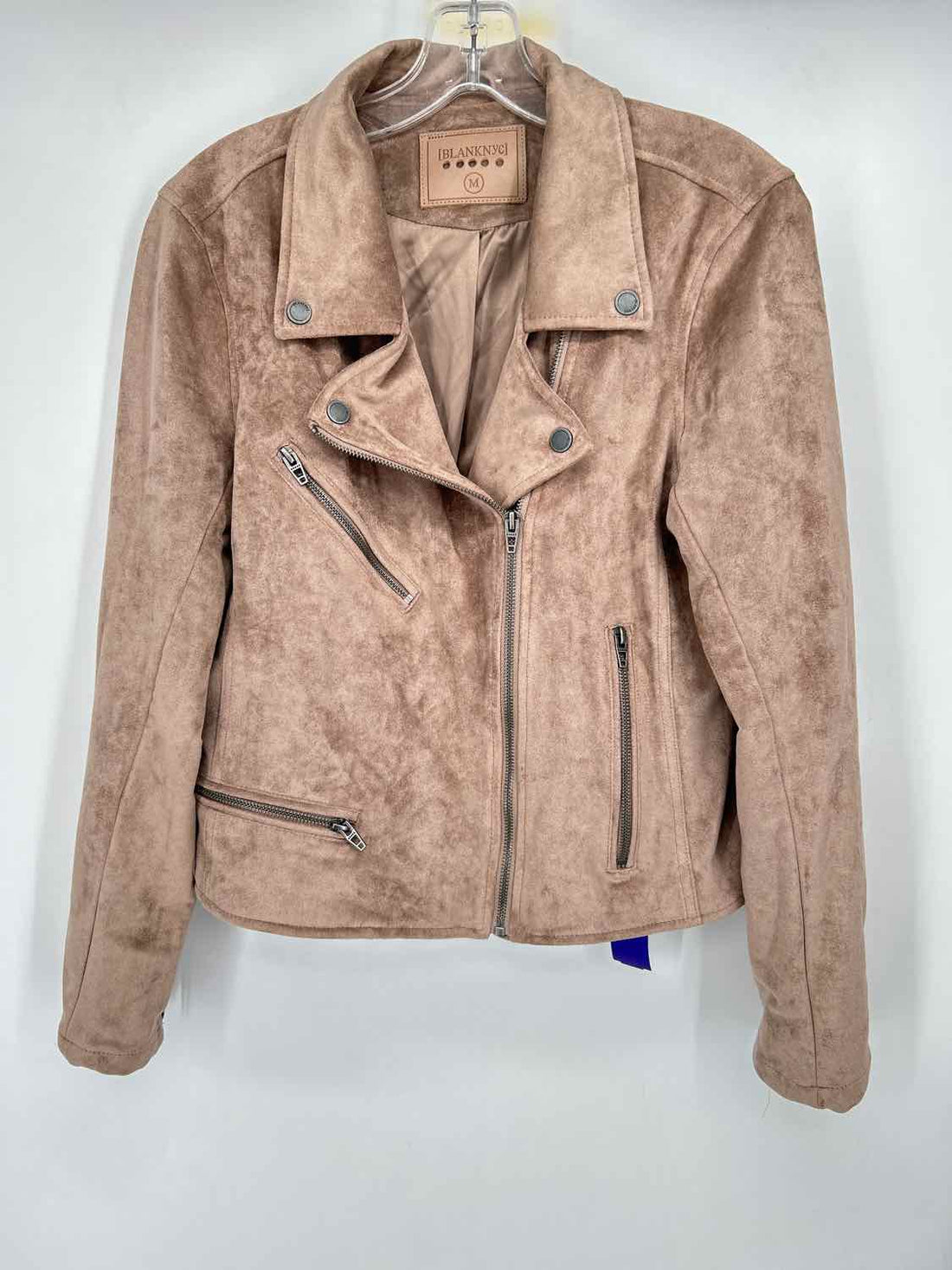Blank nyc Size M Taupe Faux Suede Jacket