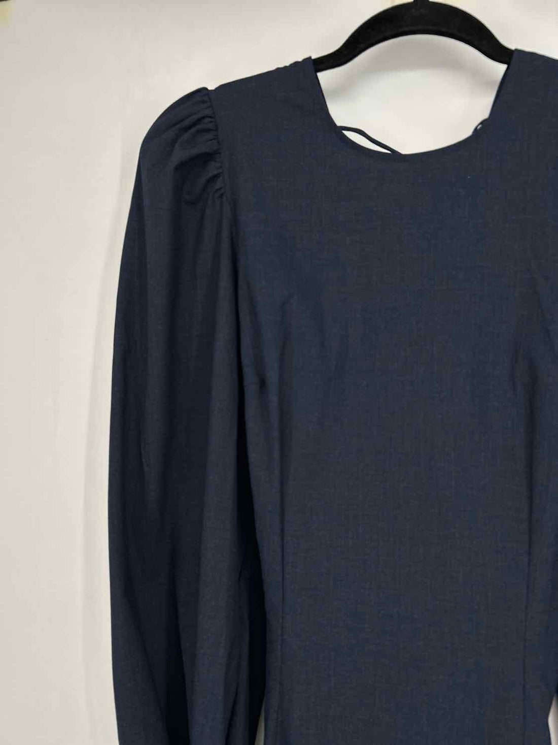 Ganni Size 36(S) Navy Long Sleeve Dress