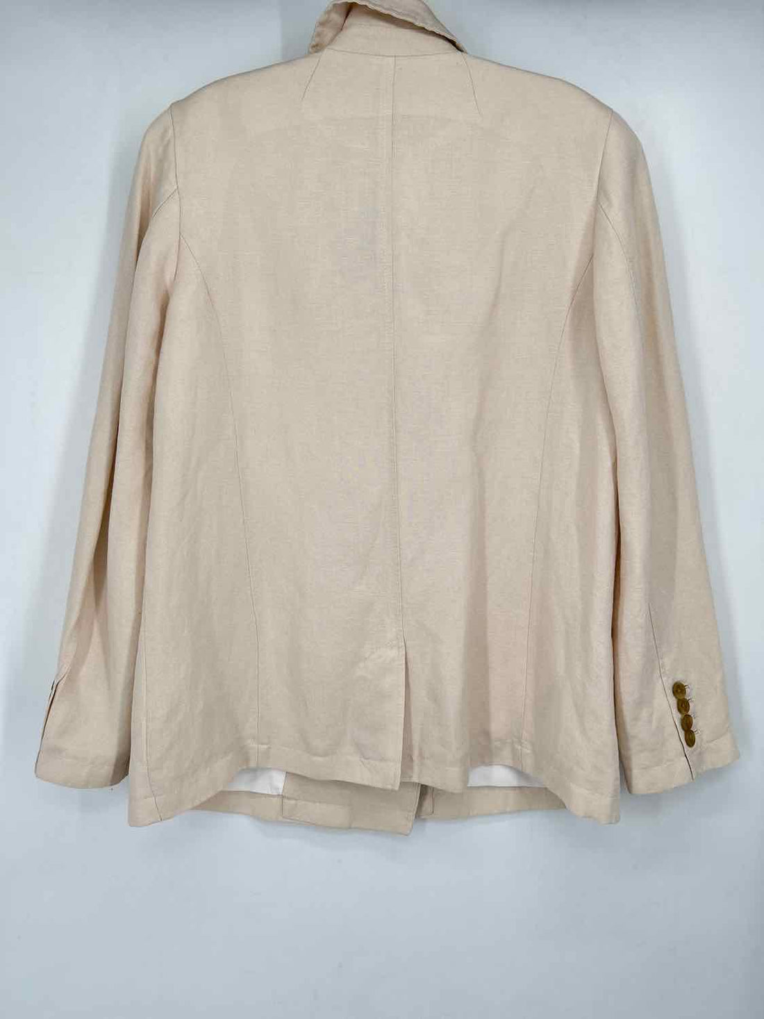 Land's End Size 8 Cream Linen/Rayon Blazer