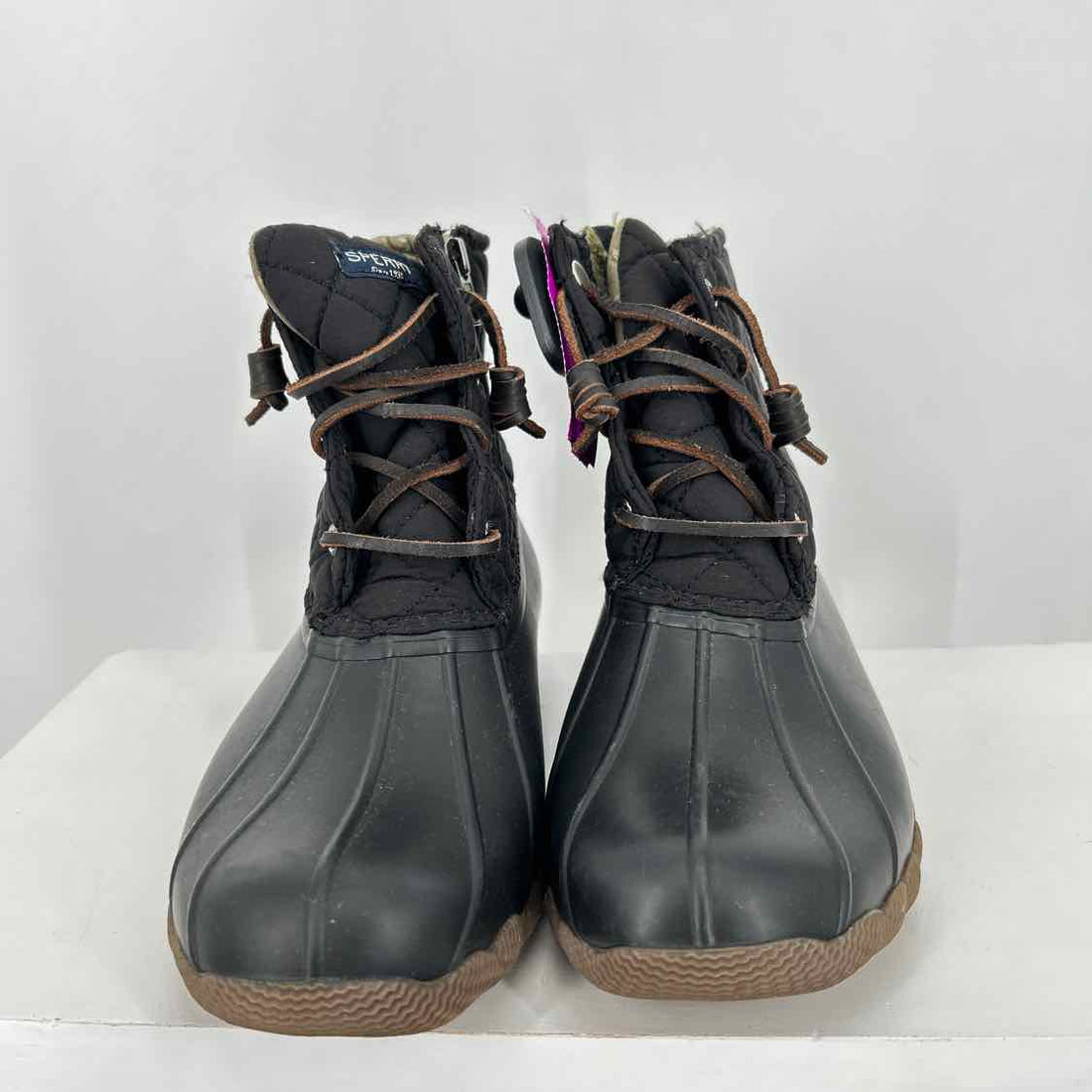 Sperry Women Size 8 Black Duck Boot