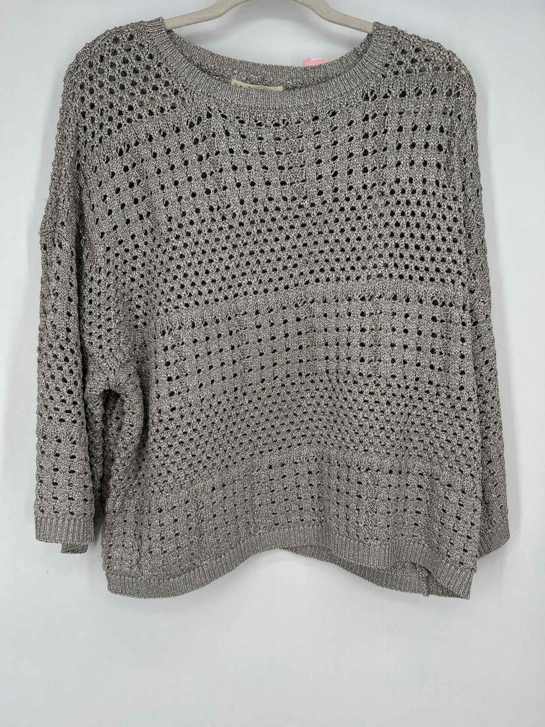By Together M Silver Open Knit New Boutique Sweater