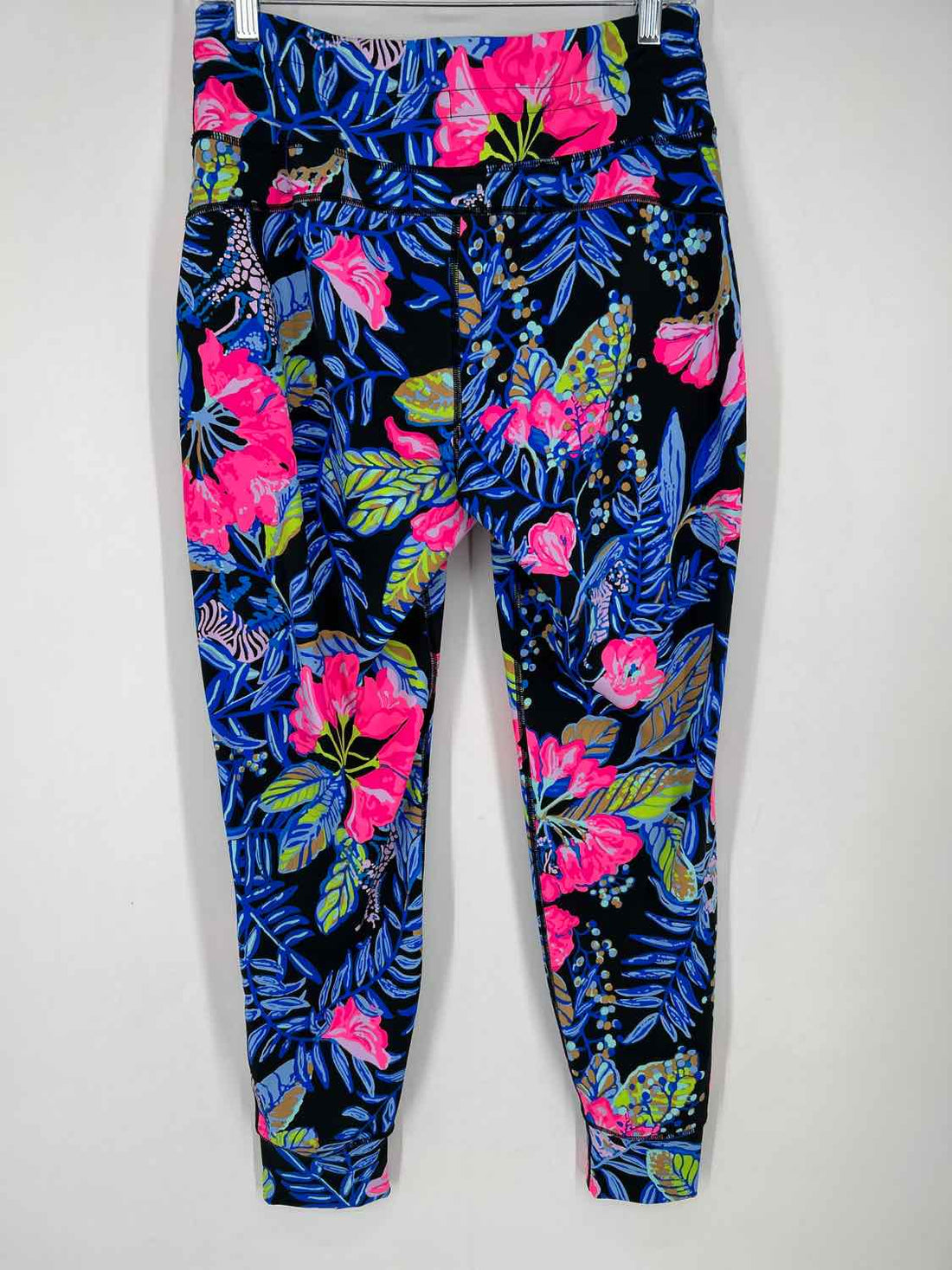 Luxletic L Black Floral Lilly Pulitzer Pants