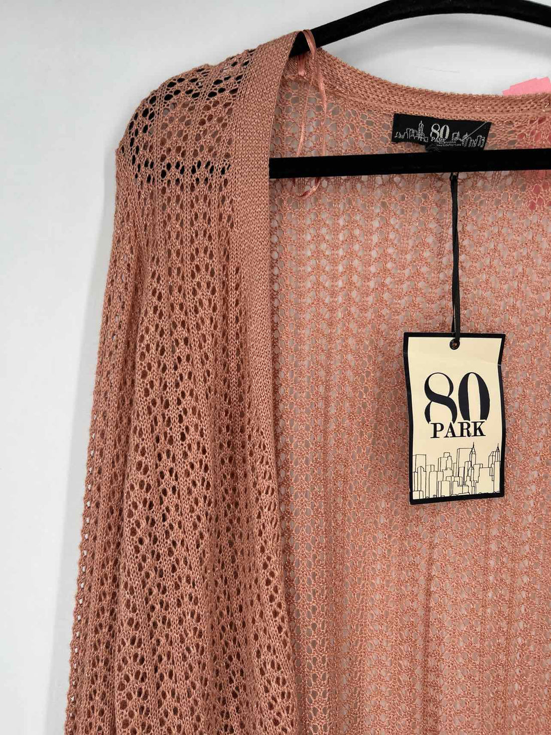 80 Park Size XL Rose NWT Cardigan