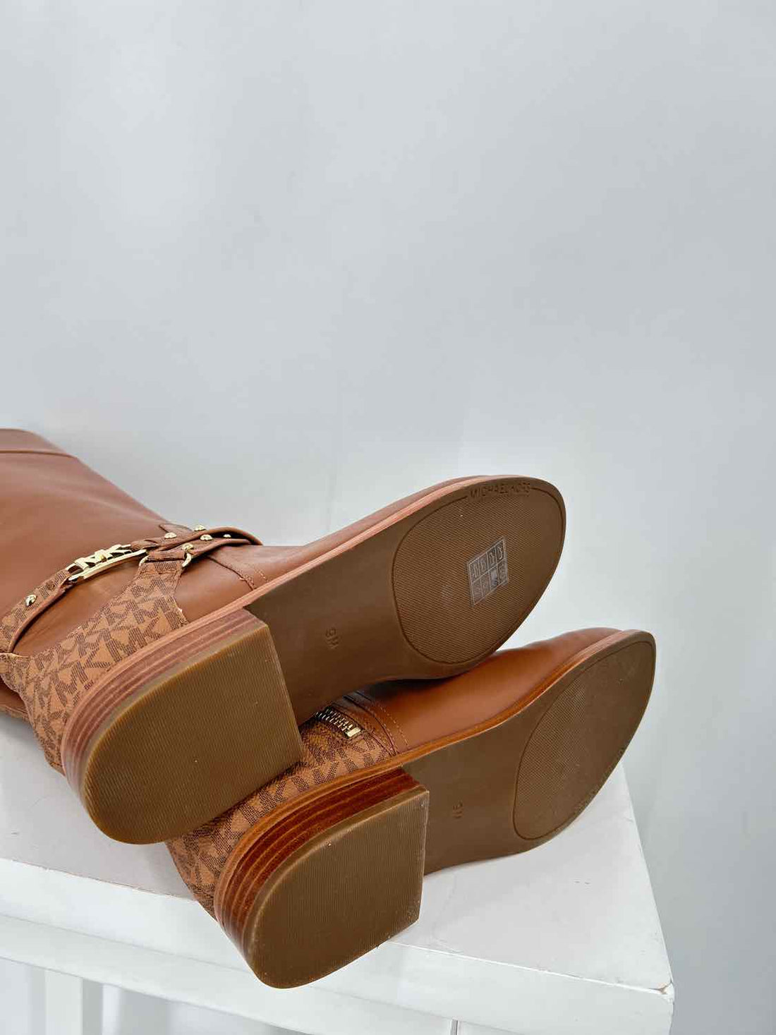 Michael Kors Women Size 9 Brown Genuine Leather Knee-High Boot